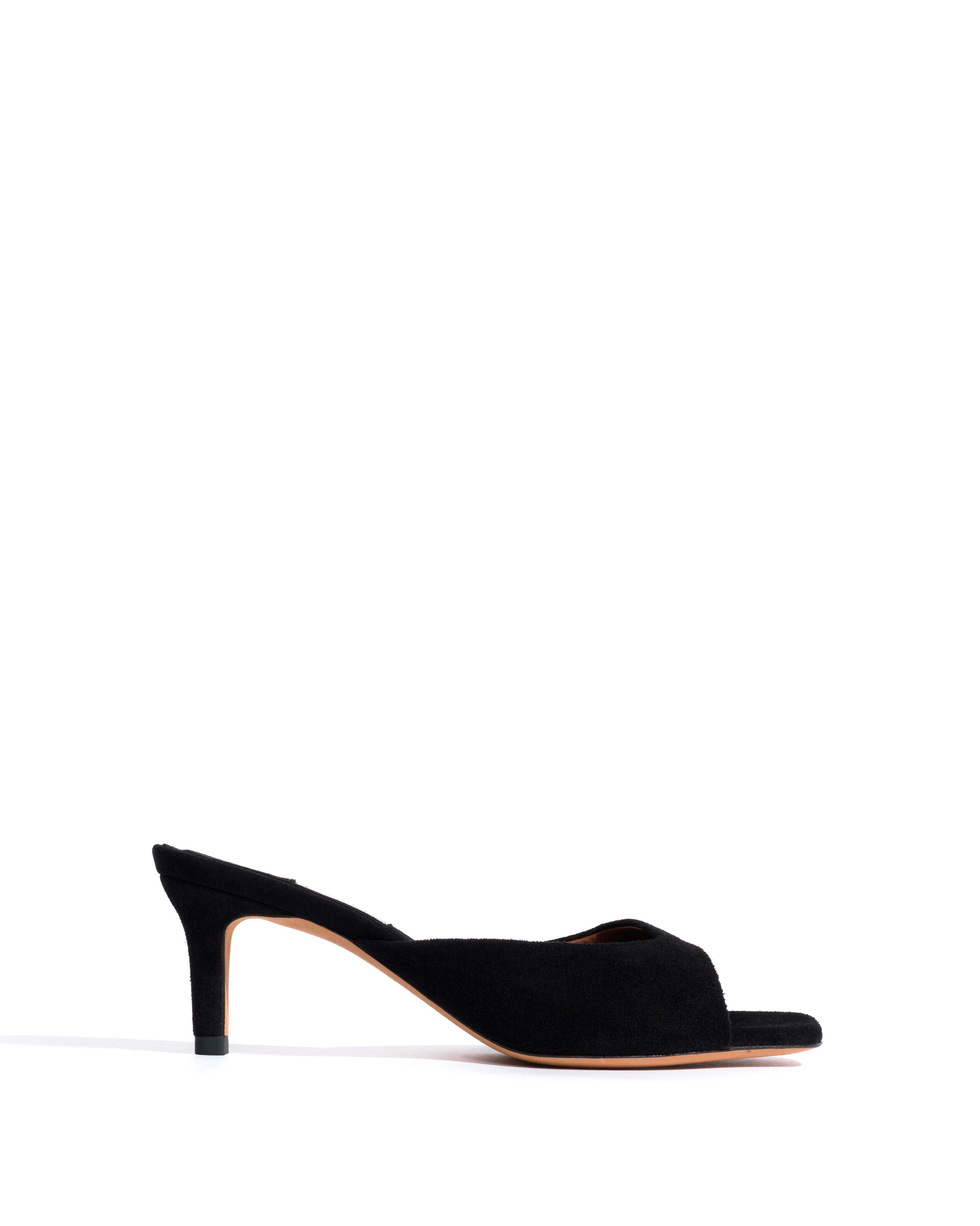 Mazy 55 Calf suede Black