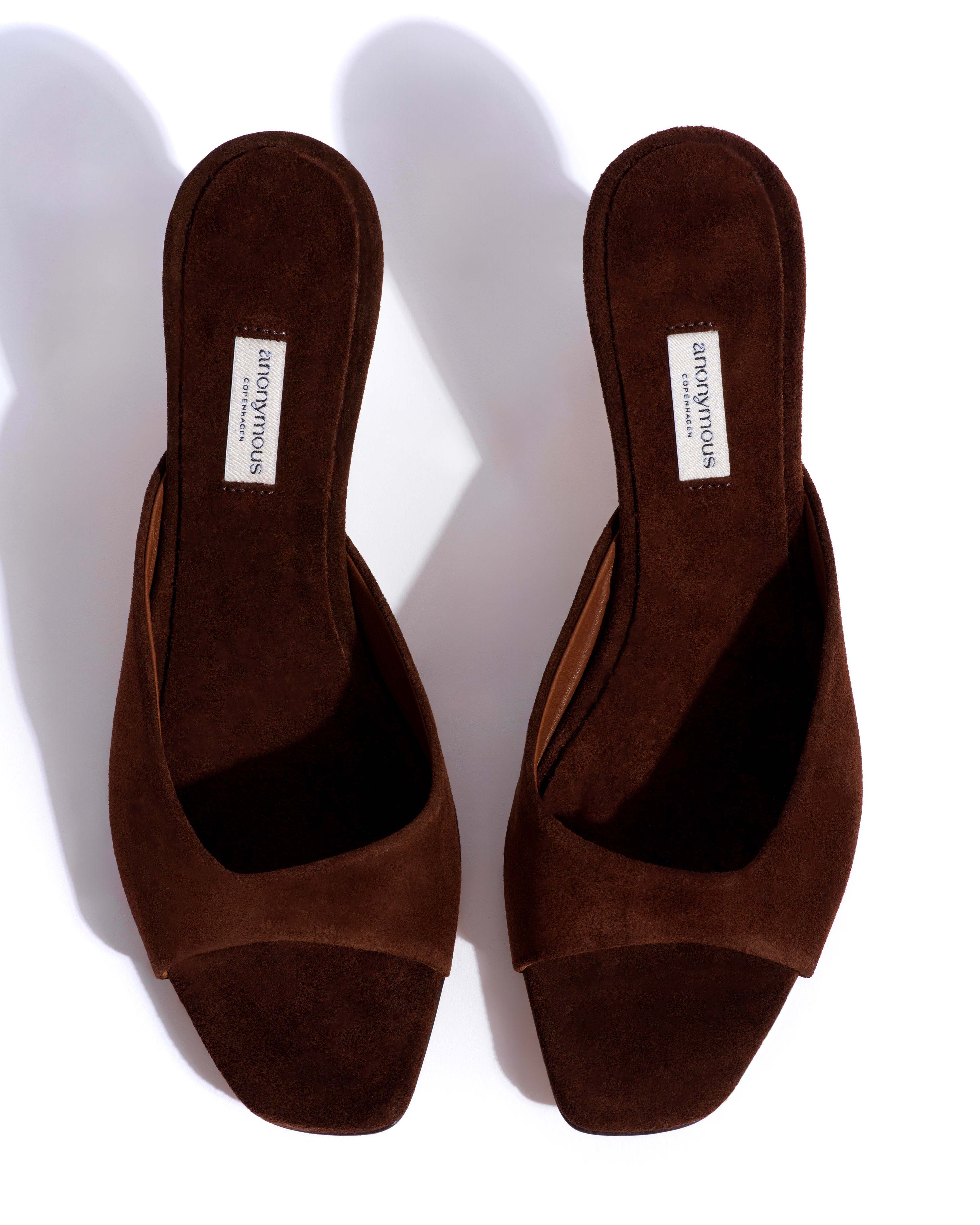 Mazy 55 Calf suede Chocolate - Image 4