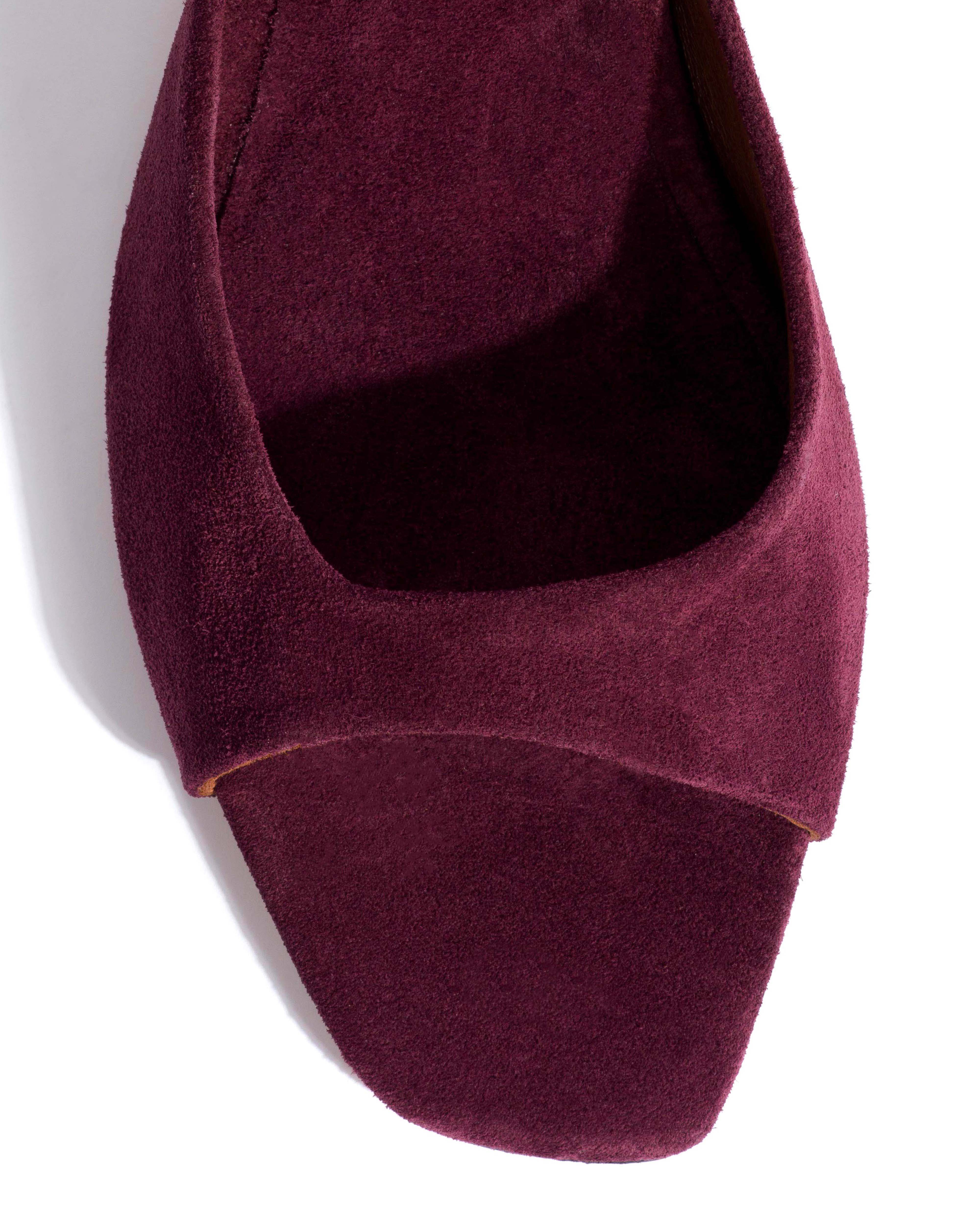 Mazy 55 Calf suede Fig purple - Image 5