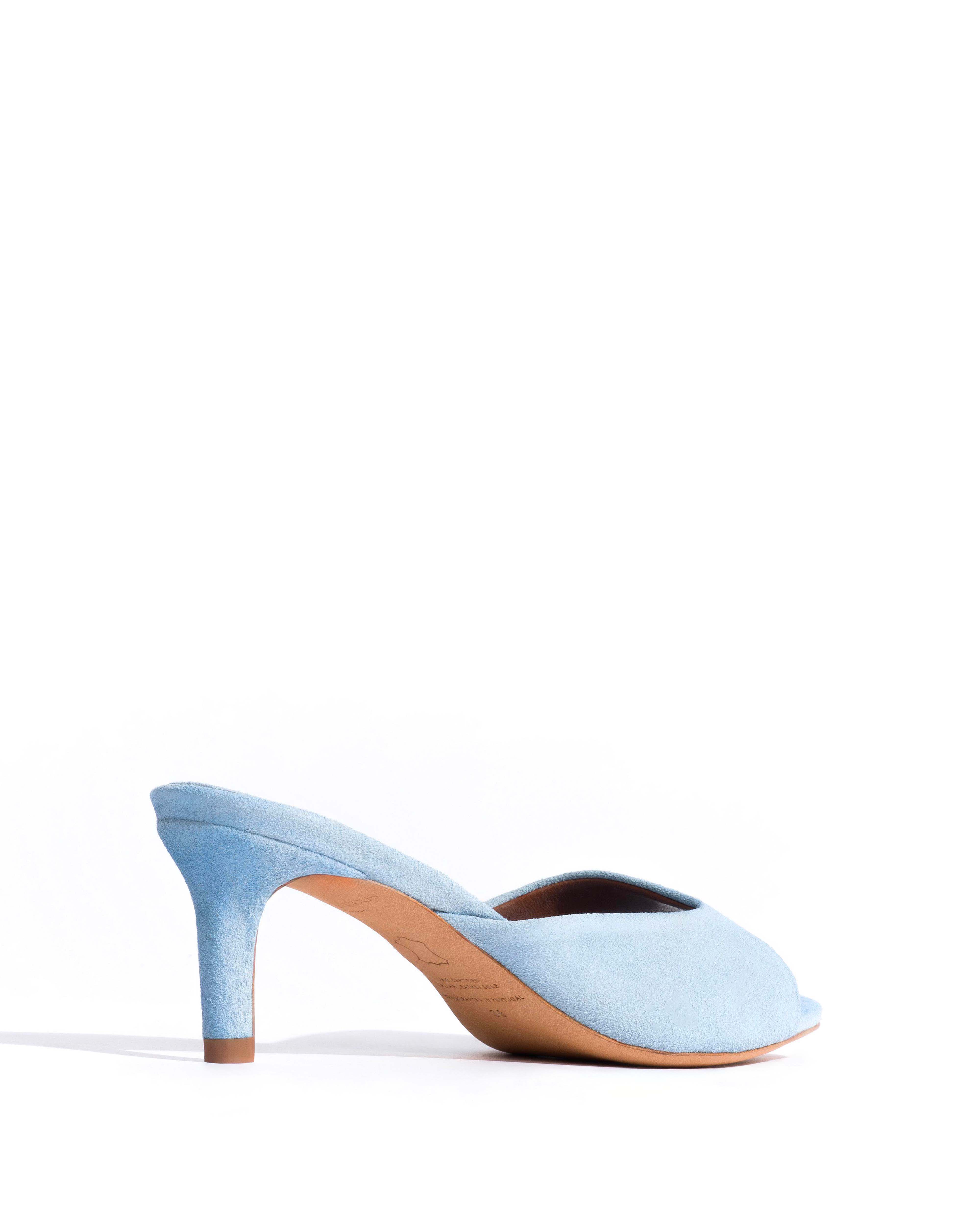 Mazy 55 Calf suede Porcelain blue - Image 3