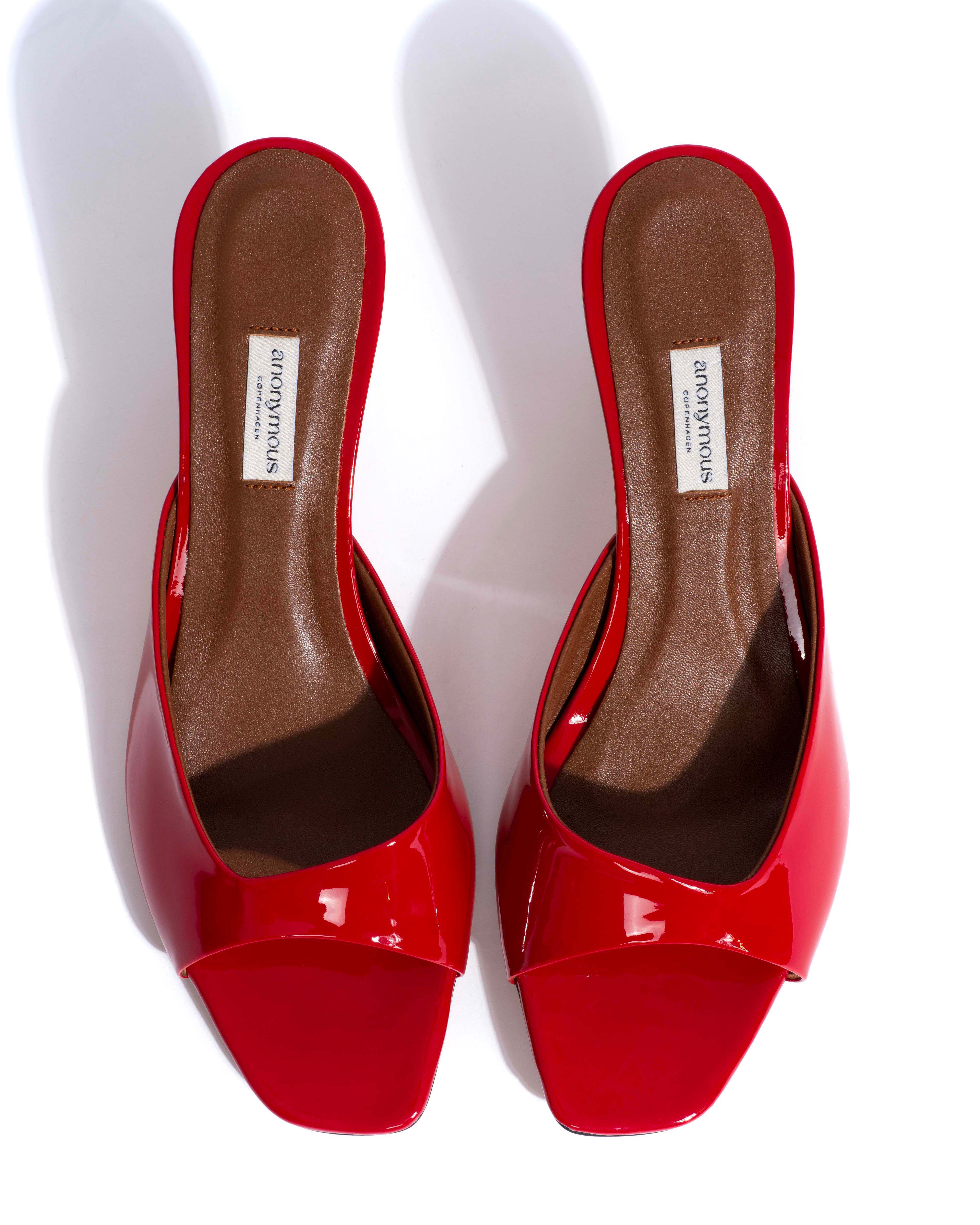 Mazy 55 Polished soft calf Ruby red - Image 4