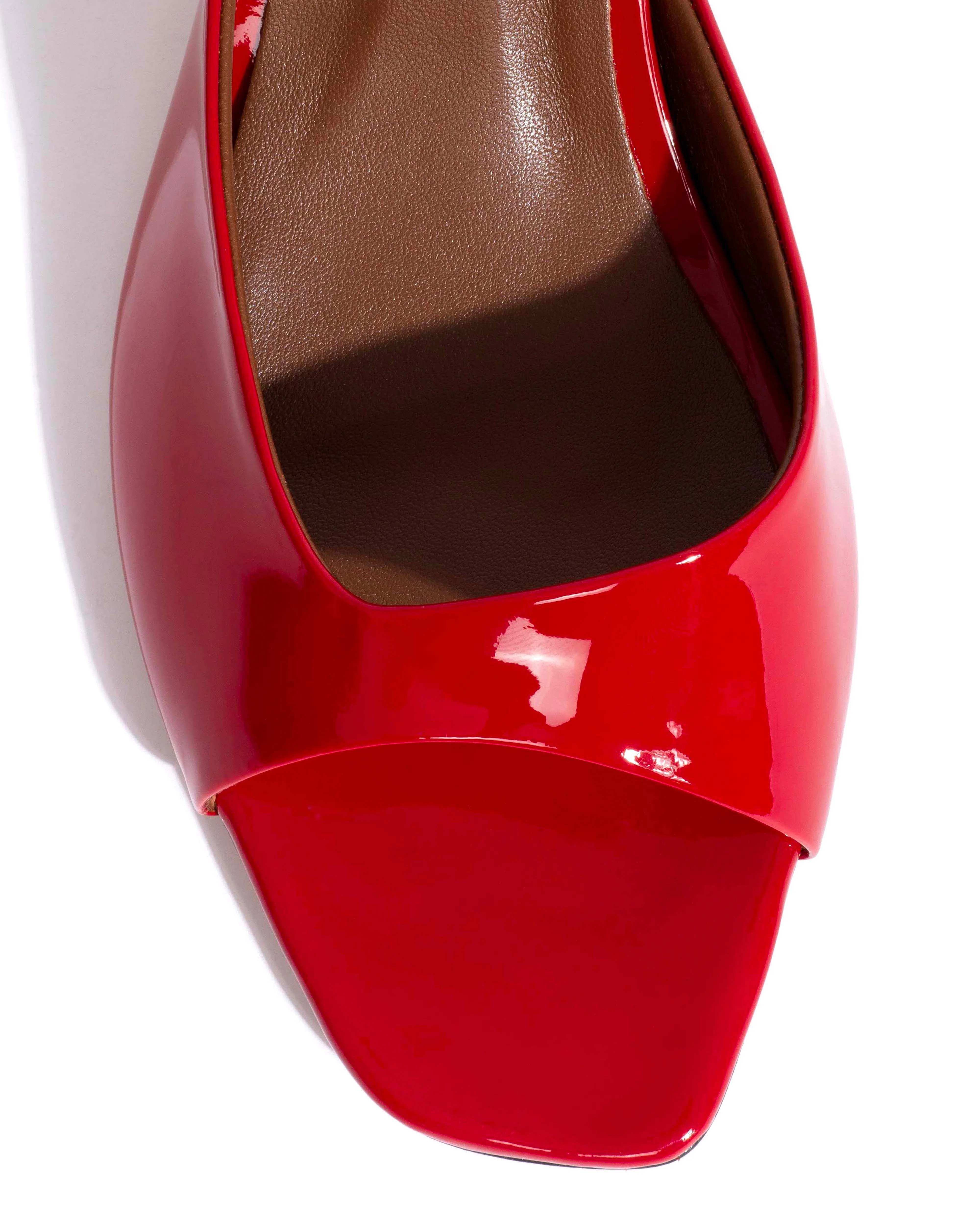 Mazy 55 Polished soft calf Ruby red - Image 5