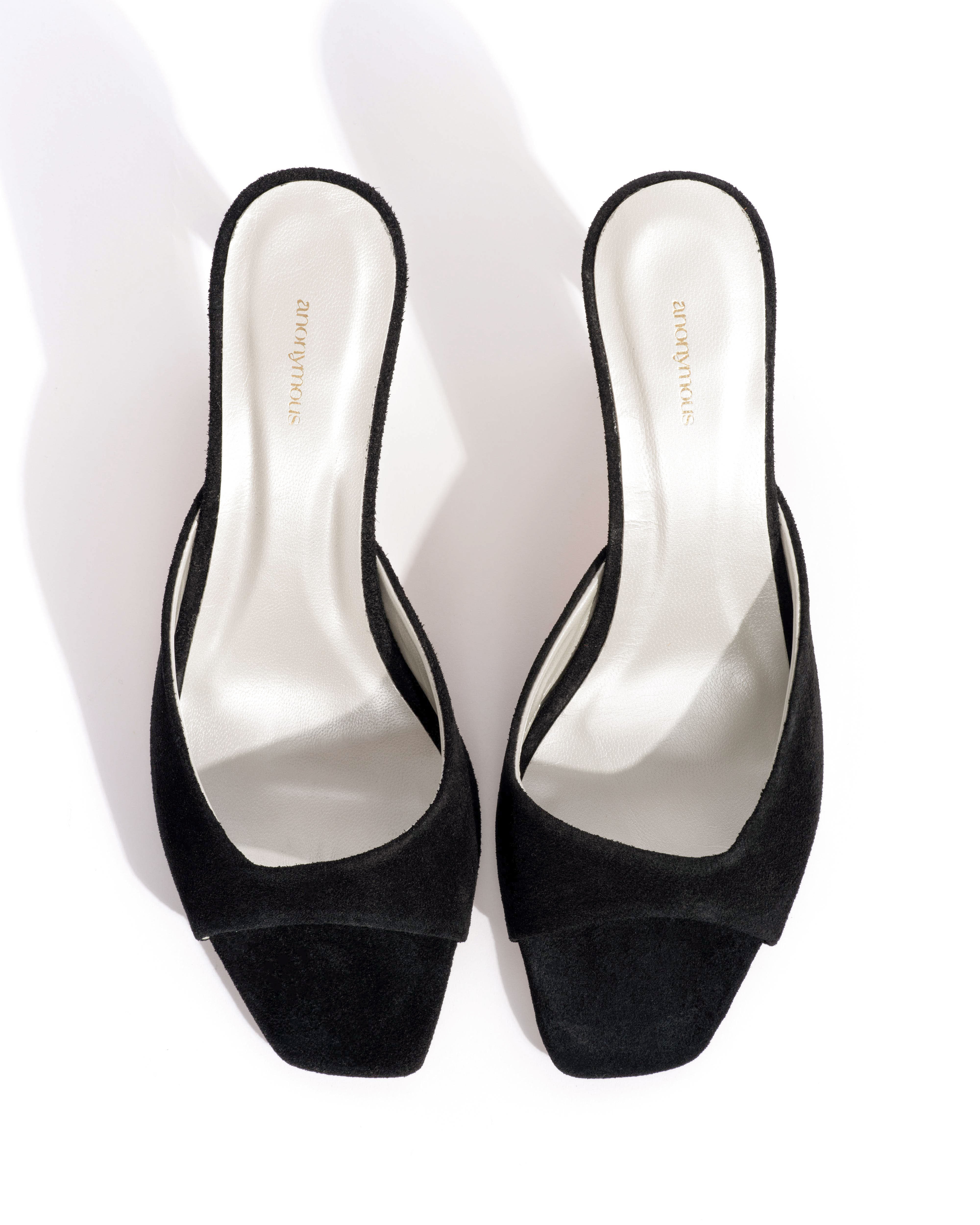 Mazy 75 Calf suede & lining Black & silver - Image 4