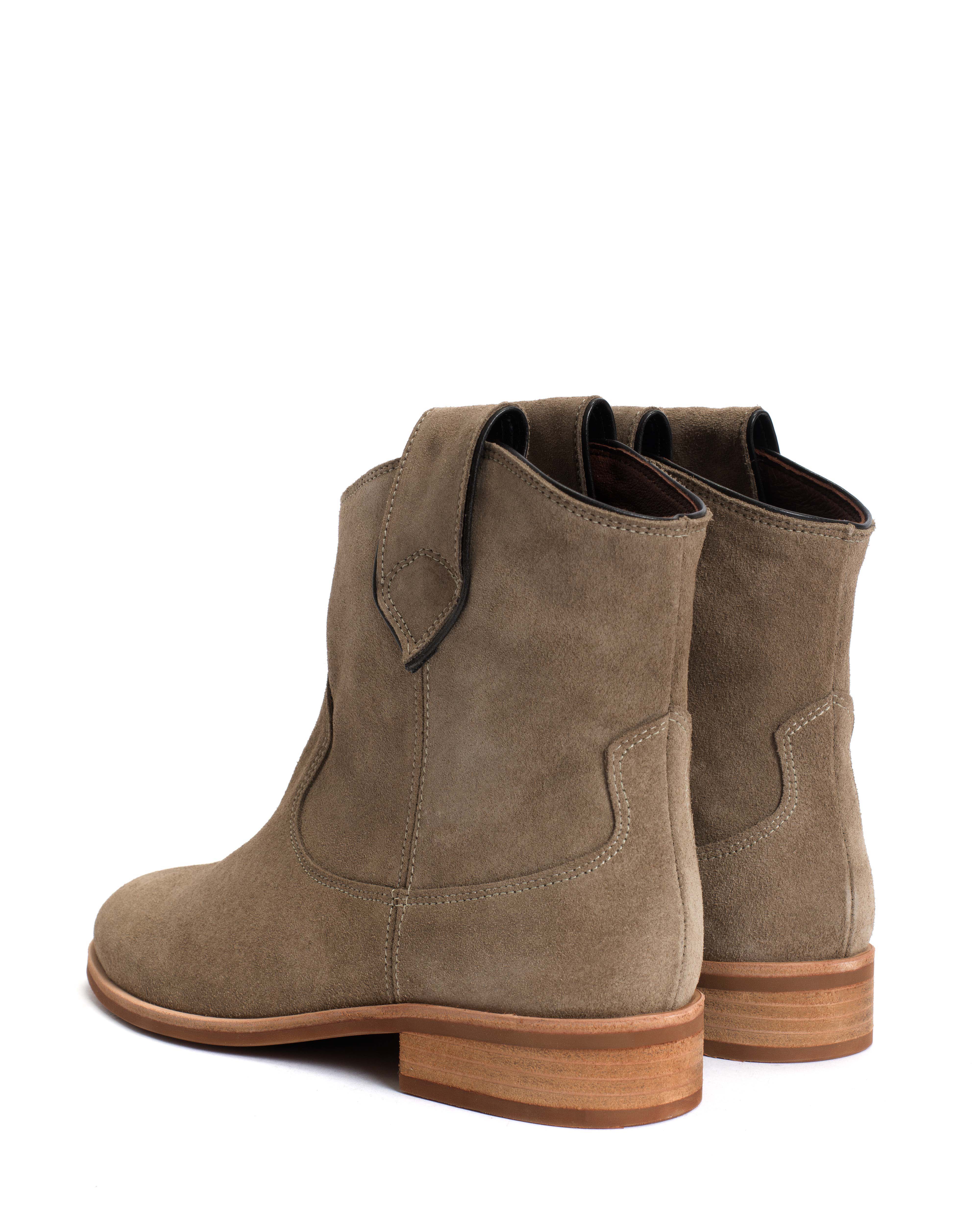 Monja Calf suede Mushroom - Image 4