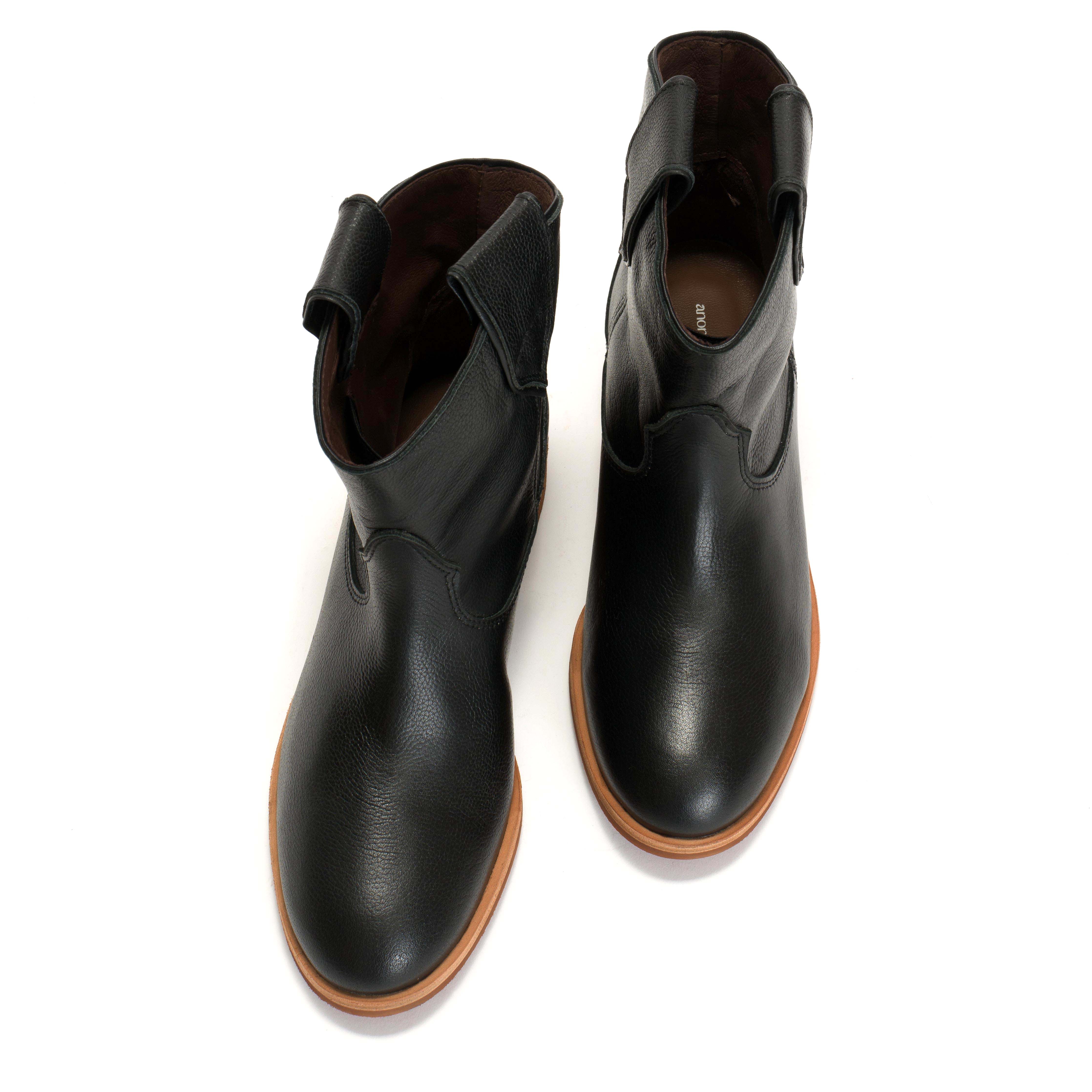 Monja Pebbled soft calf Black - Image 5