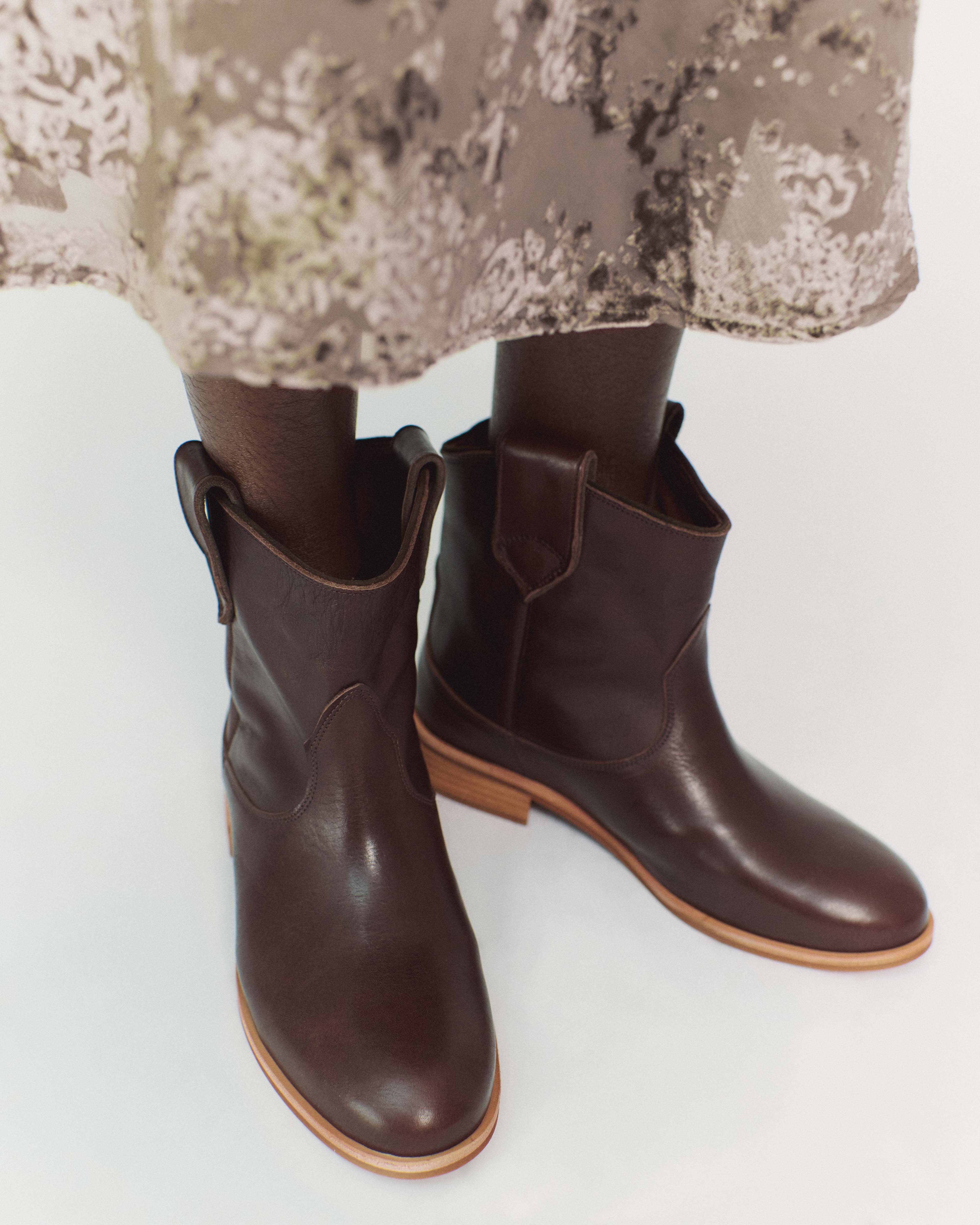 Monja Vegetal soft calf Coffee brown - Image 3