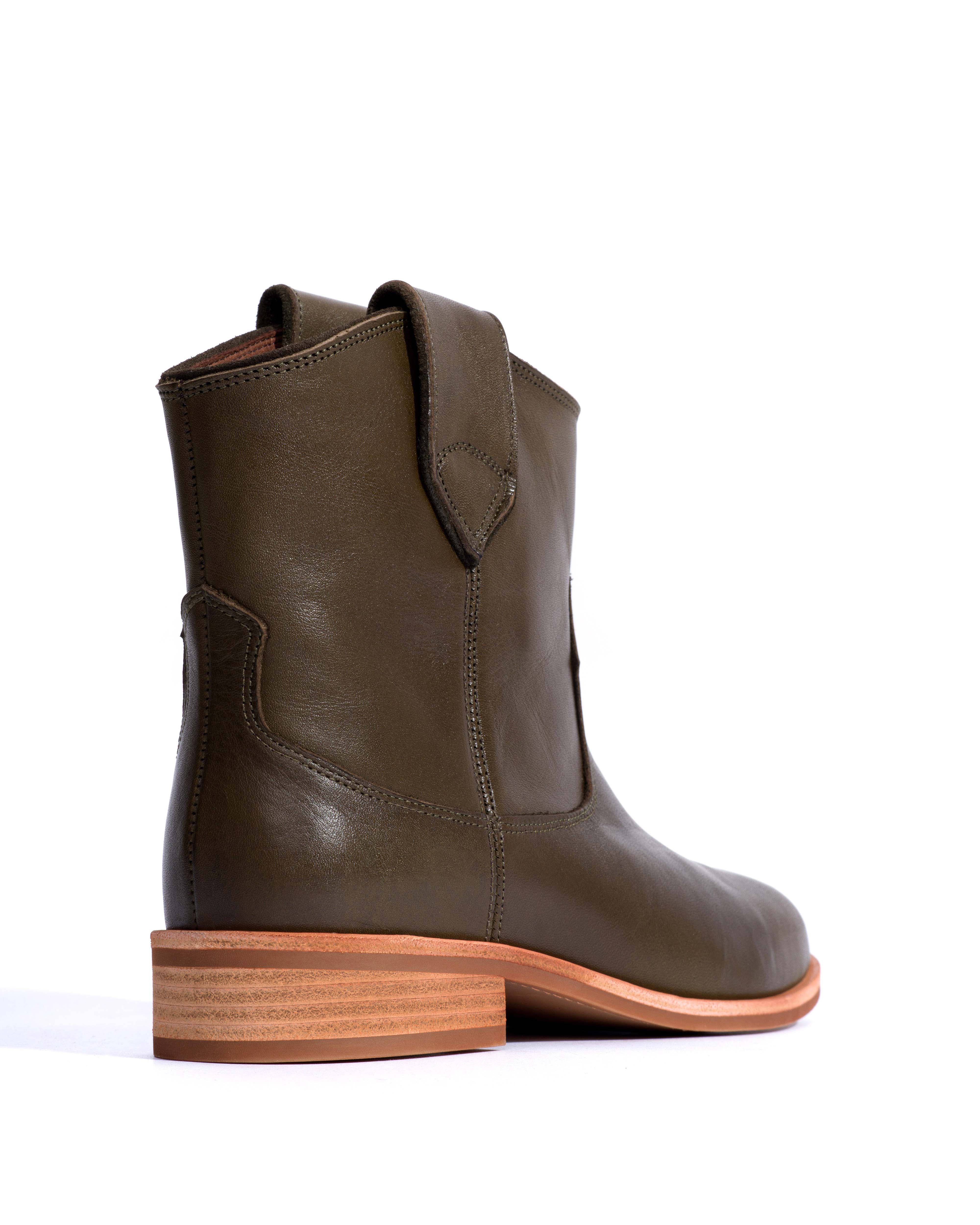 Monja Vegetal soft calf Forrest green - Image 3