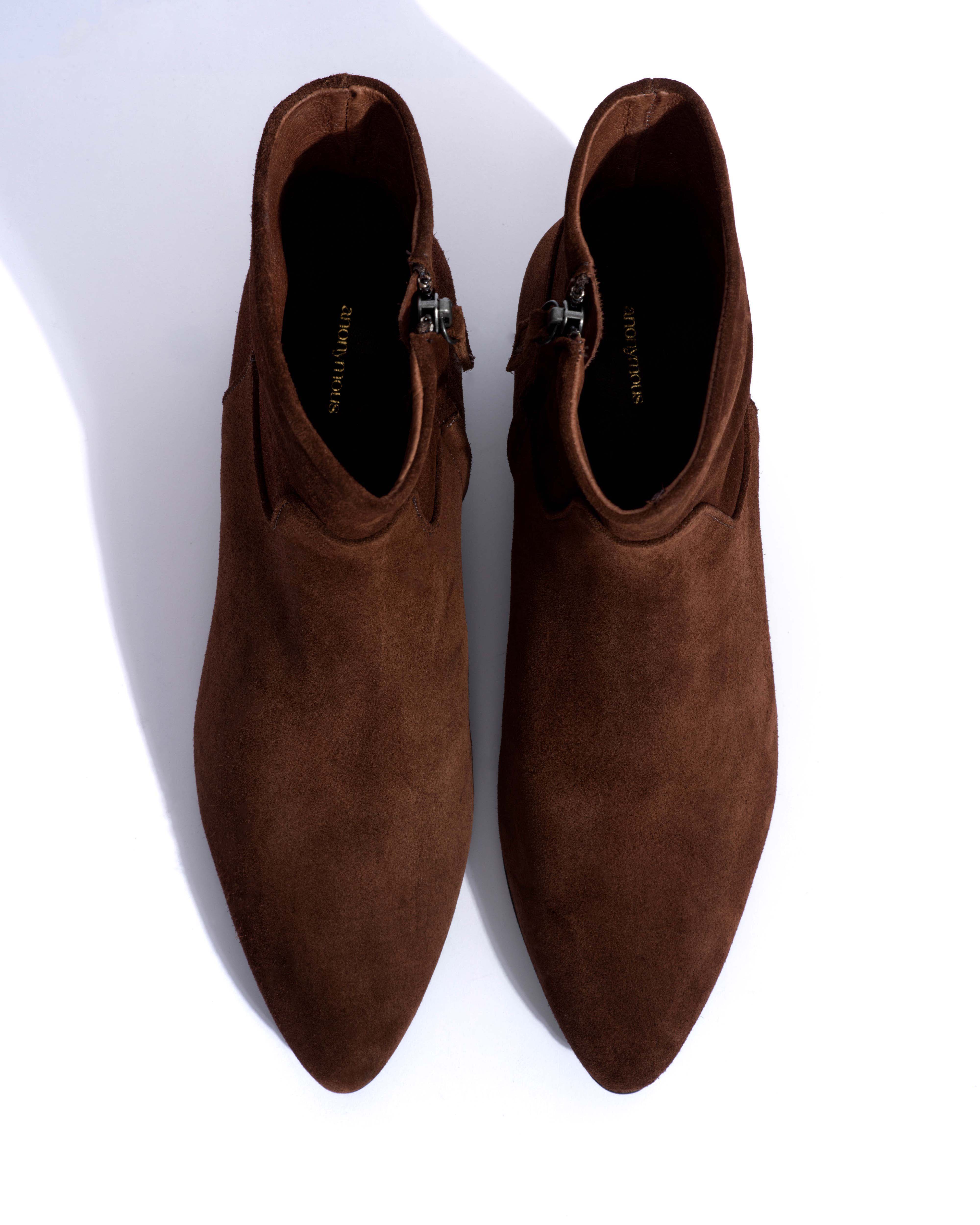 Morie 20 Calf suede Chocolate - Image 4