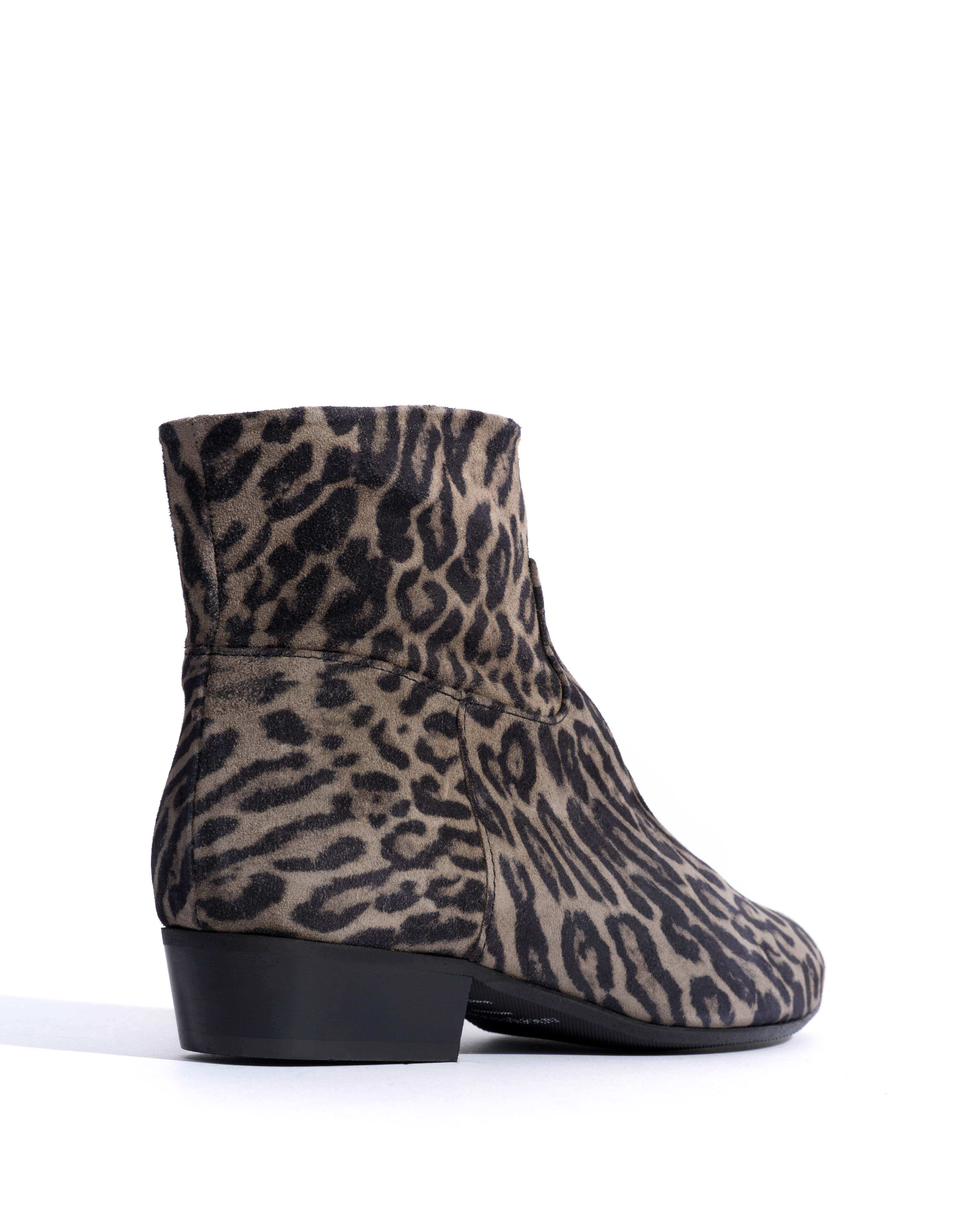 Morie 20 Calf suede print Snow leopard - Image 3