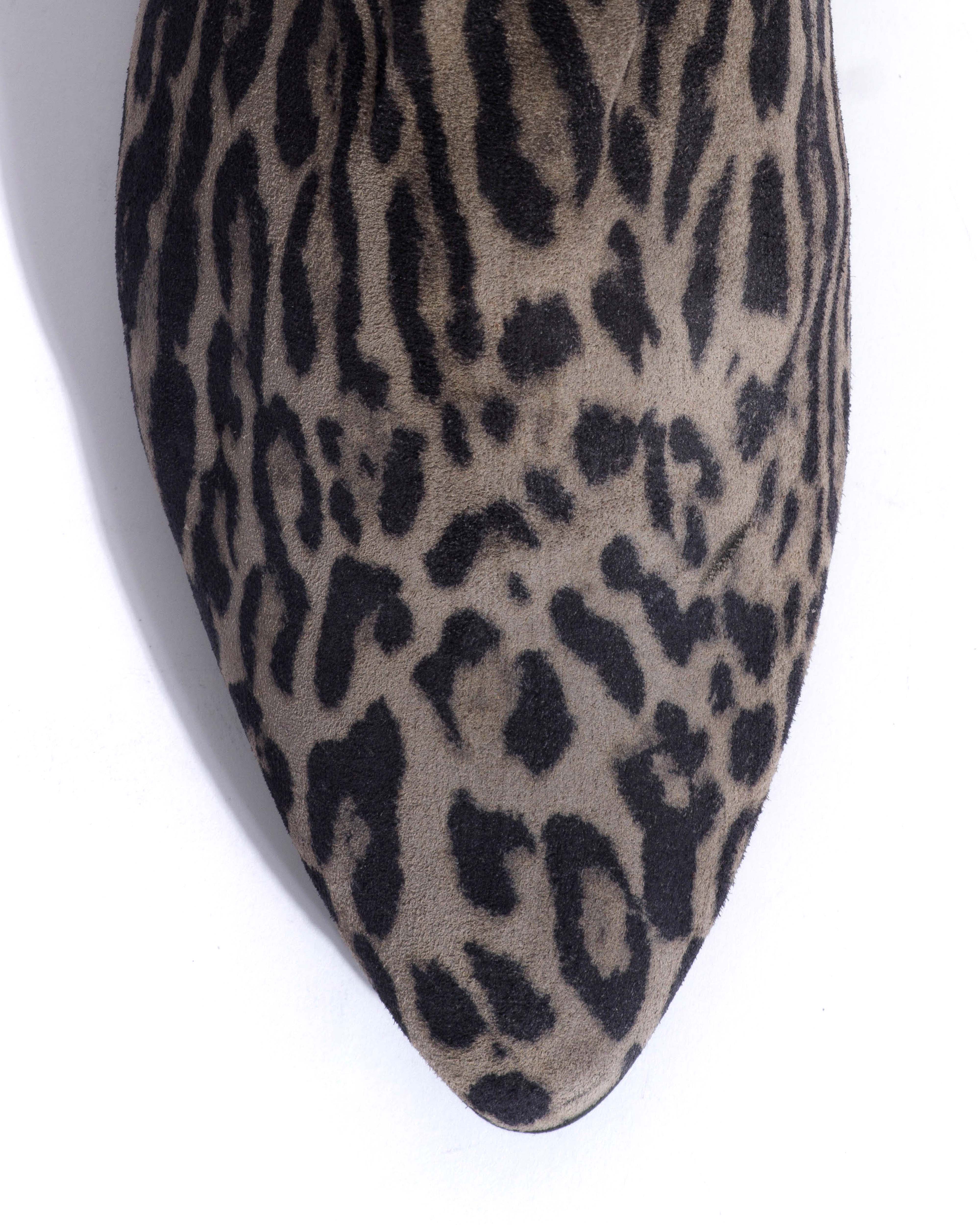 Morie 20 Calf suede print Snow leopard - Image 5