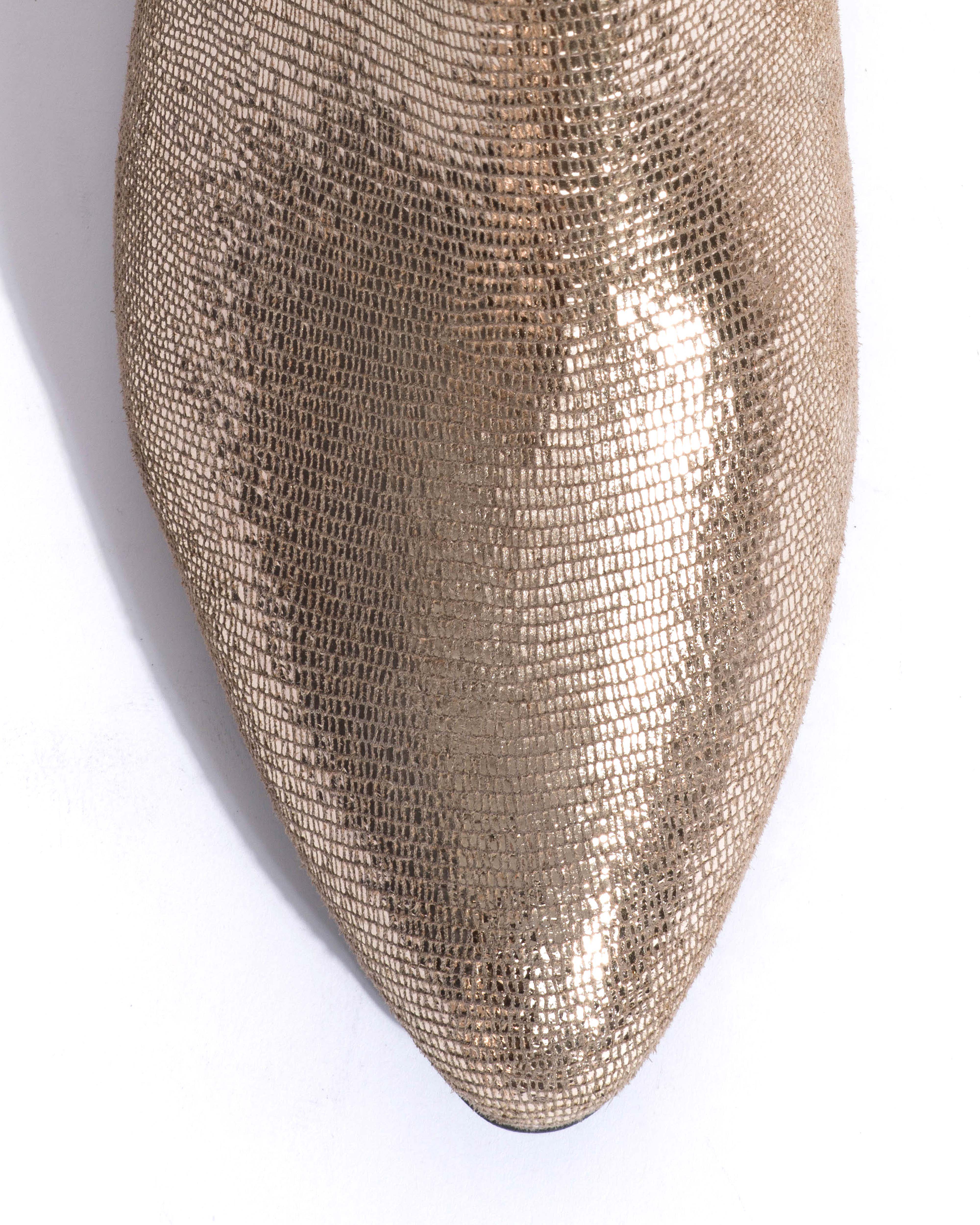 Morie 20 Lizard metallic goat Vintage champagne - Image 6