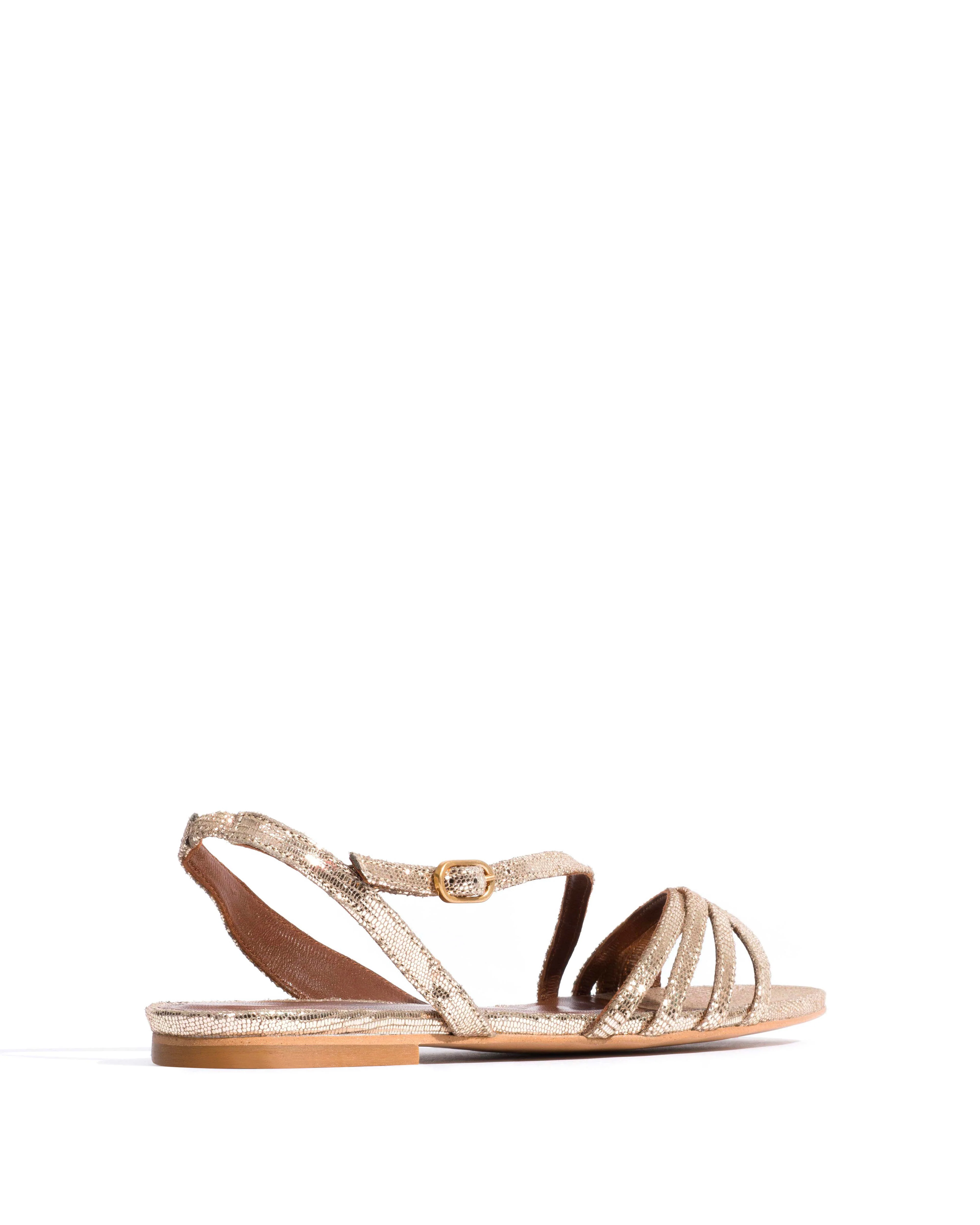 Naia 10 Lizard metallic goat Vintage champagne - Image 3