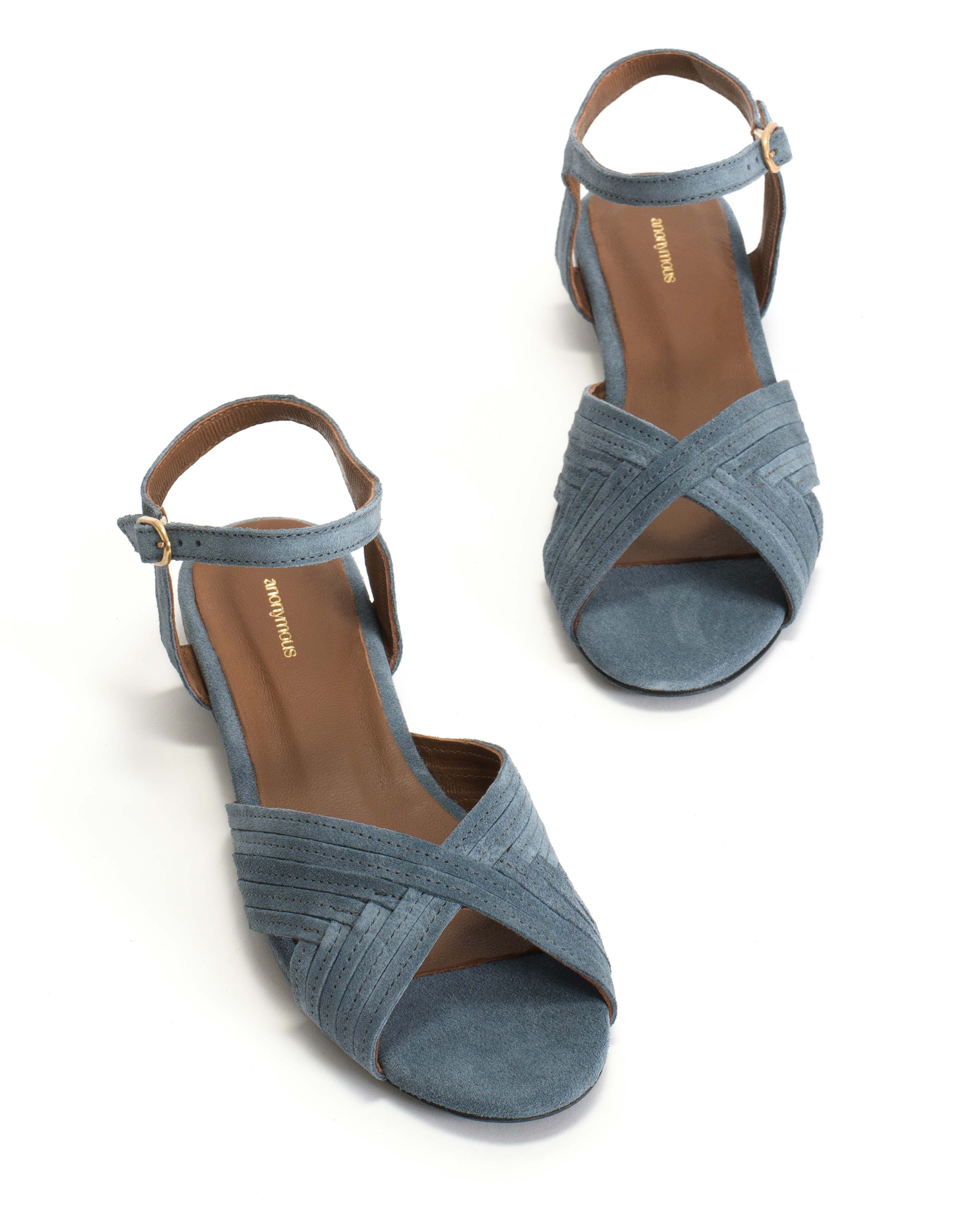 Niabi 10 Calf suede Denim blue - Image 5