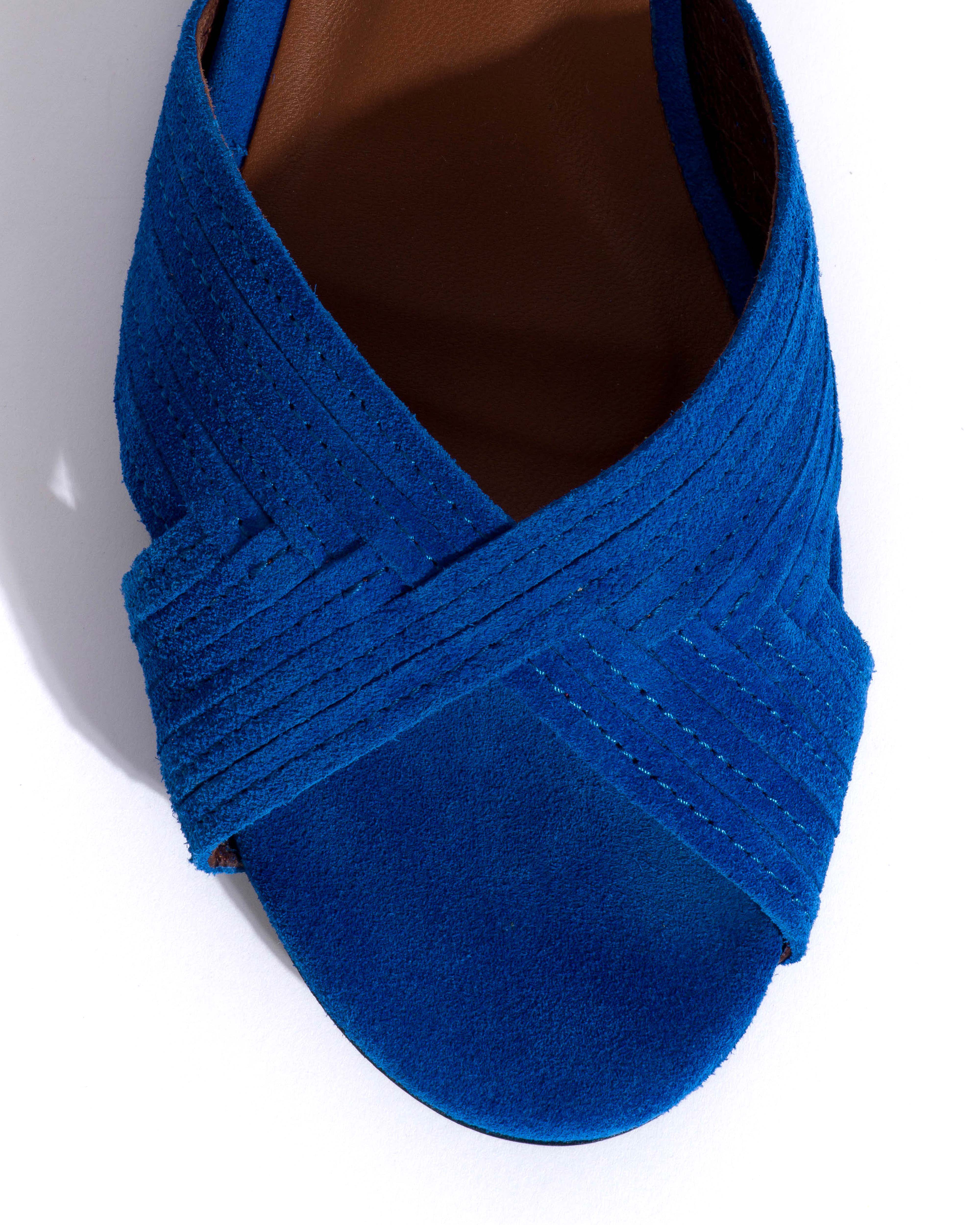 Niabi 10 Calf suede Electric blue - Image 5