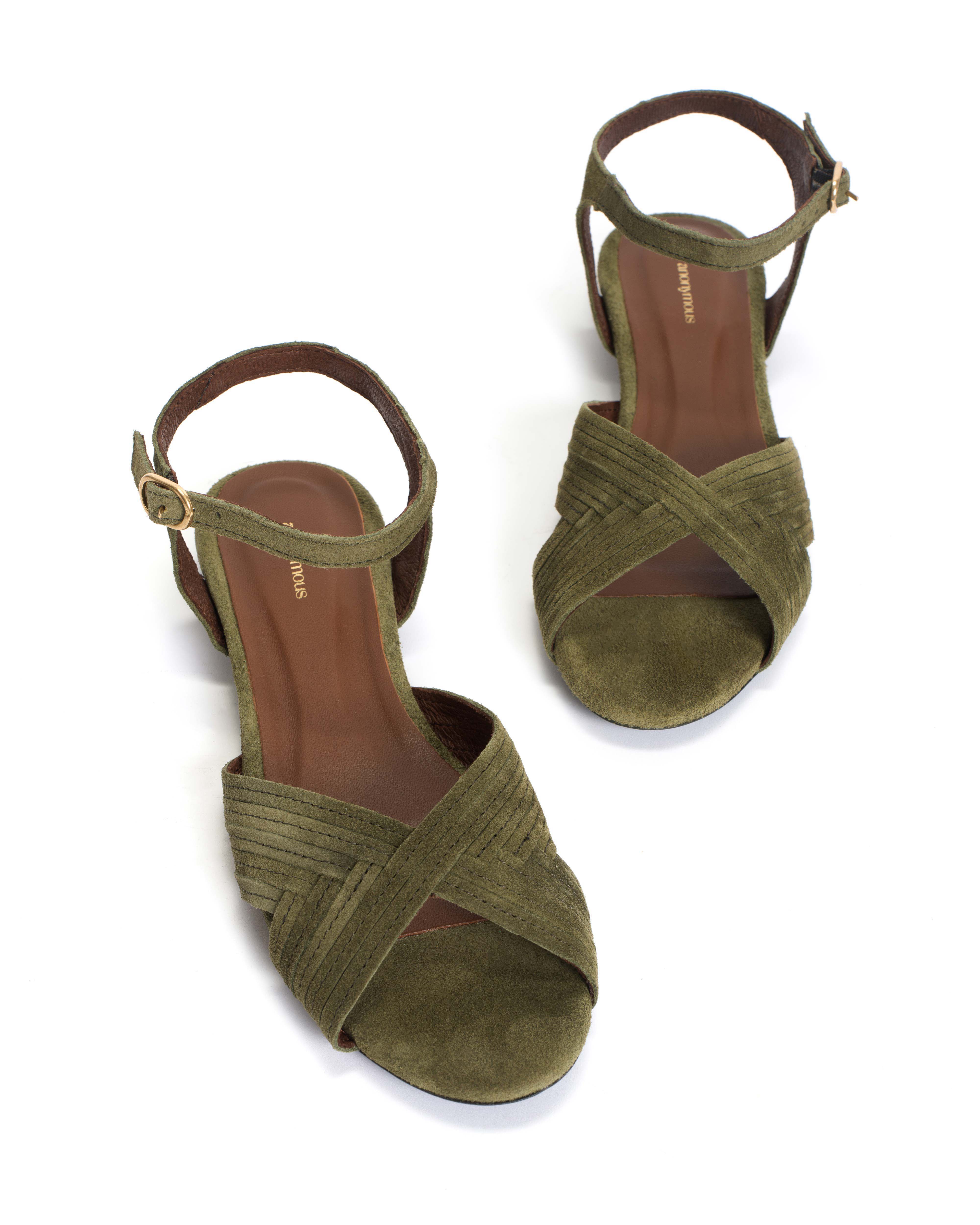 Niabi 10 Calf suede Olive green - Image 6