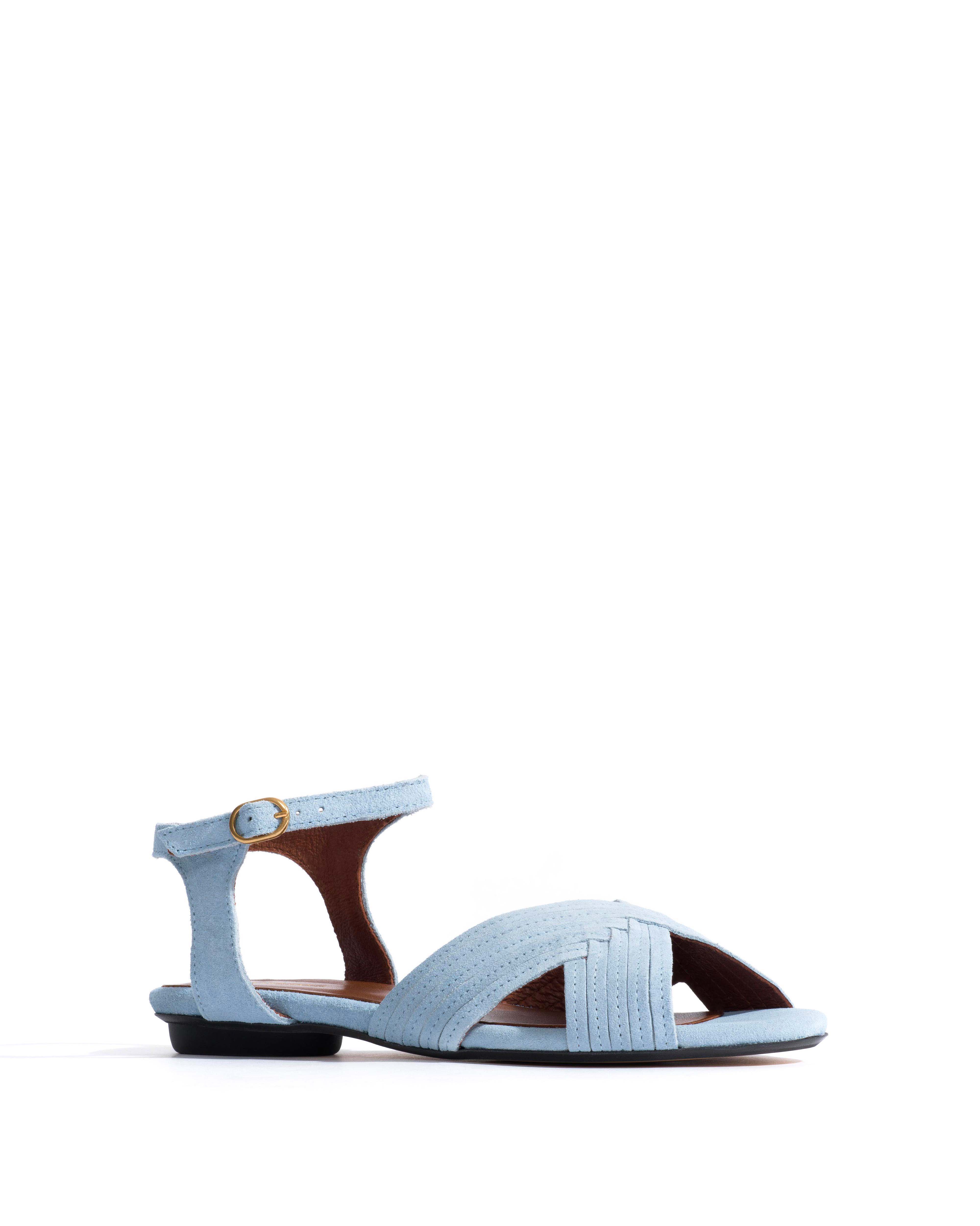 Niabi 10 Calf suede Porcelain blue - Image 2