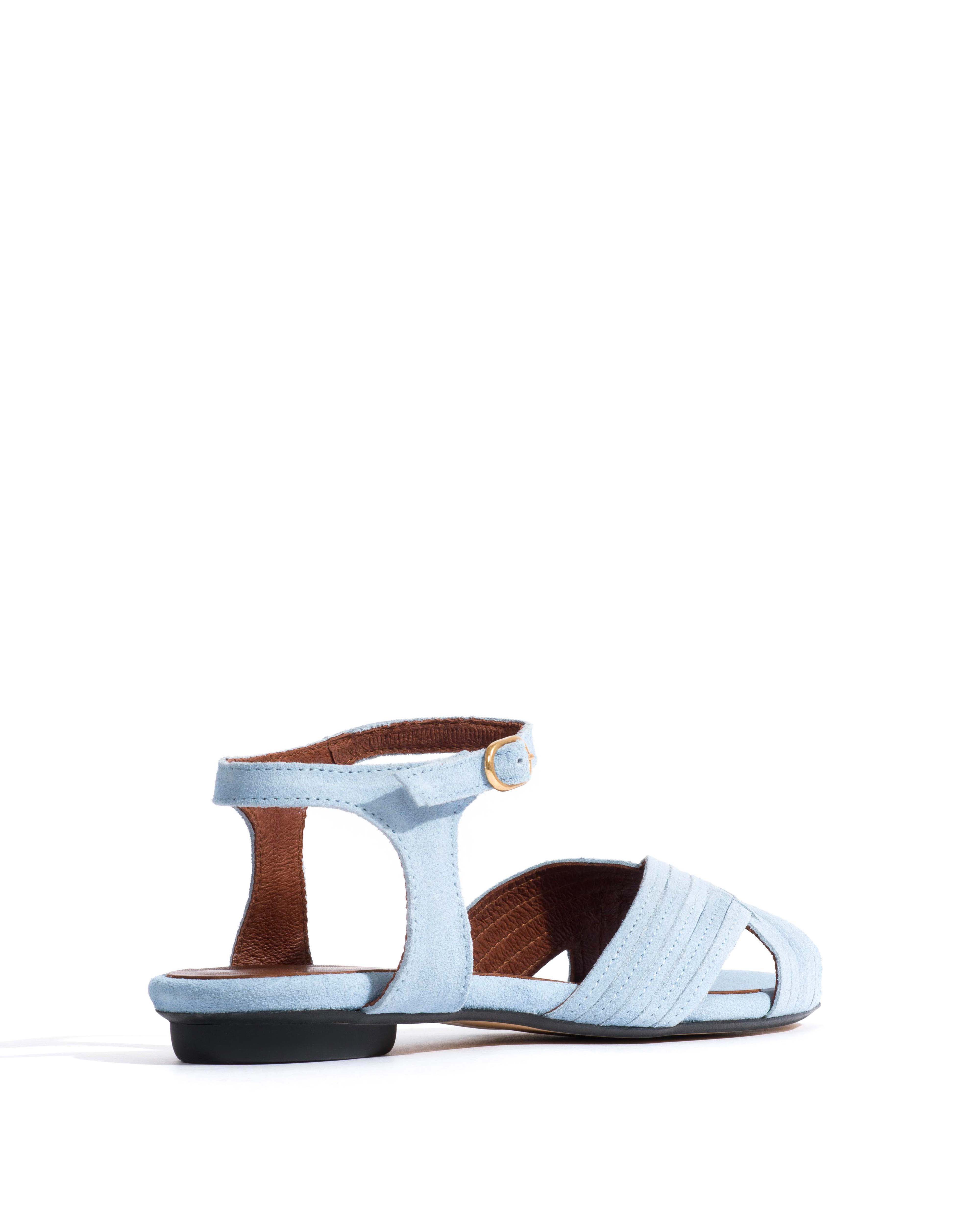 Niabi 10 Calf suede Porcelain blue - Image 3