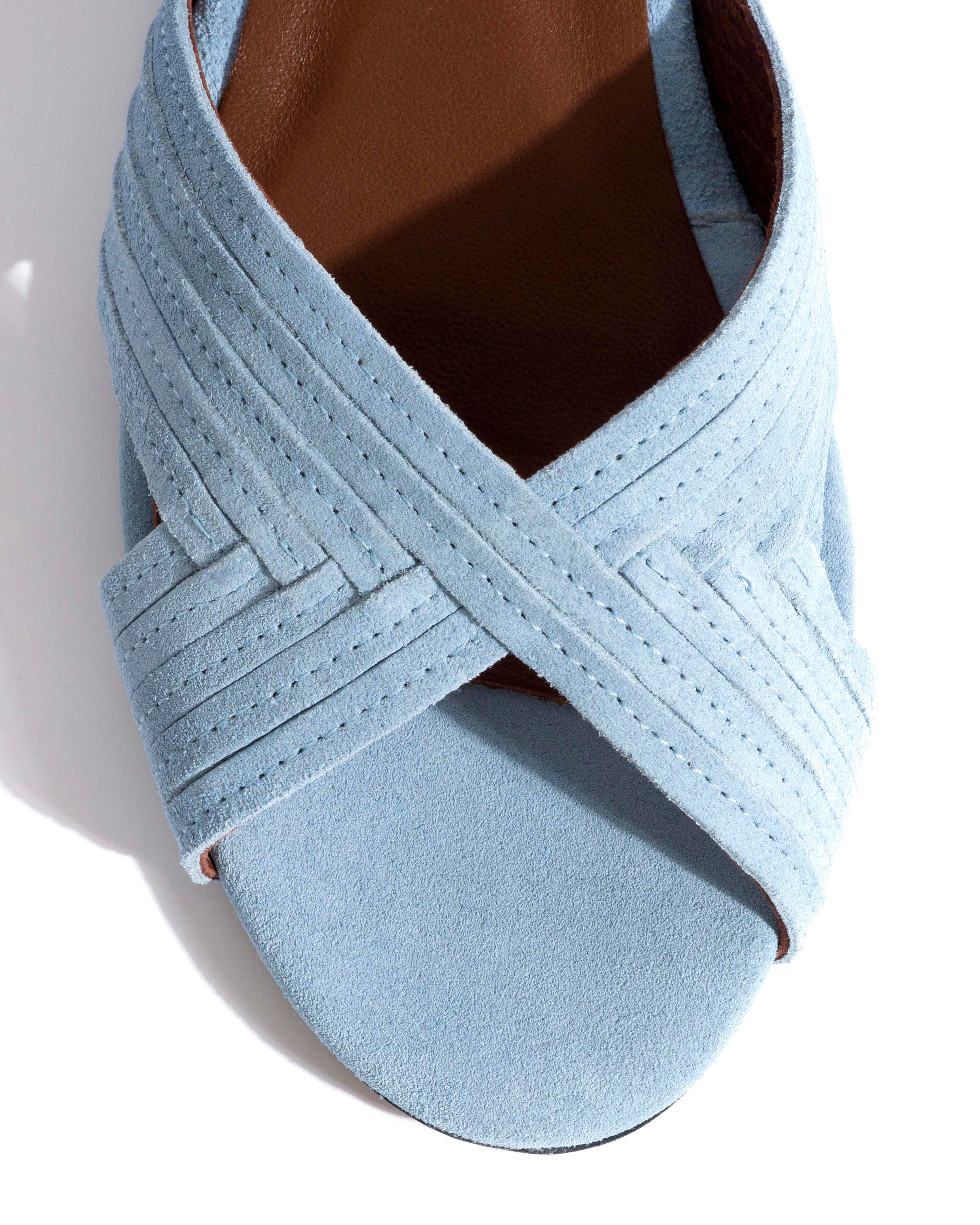 Niabi 10 Calf suede Porcelain blue - Image 5