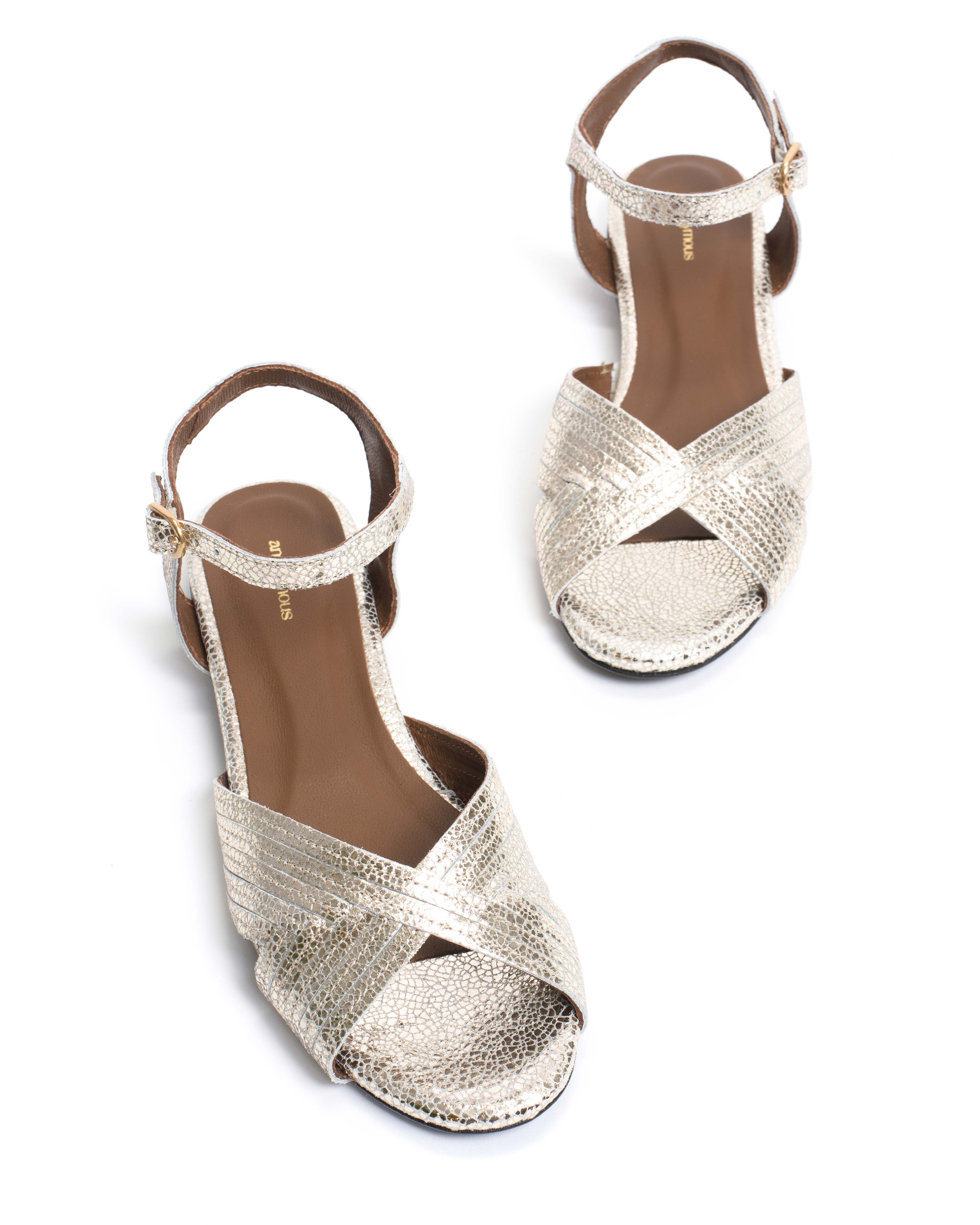 Niabi 10 Crackled metallic goat Champagne - Image 5