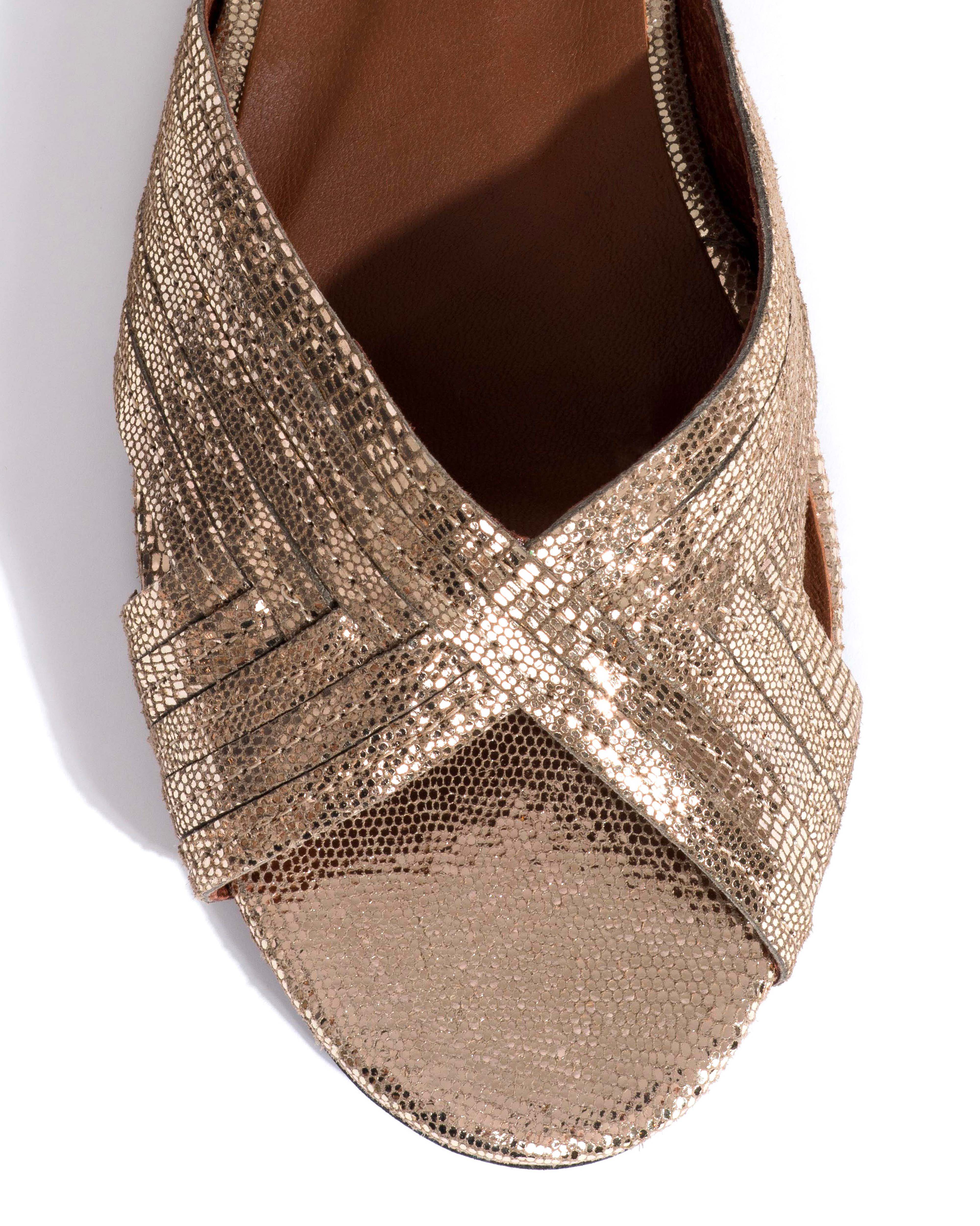 Niabi 10 Lizard metallic goat Vintage champagne - Image 5