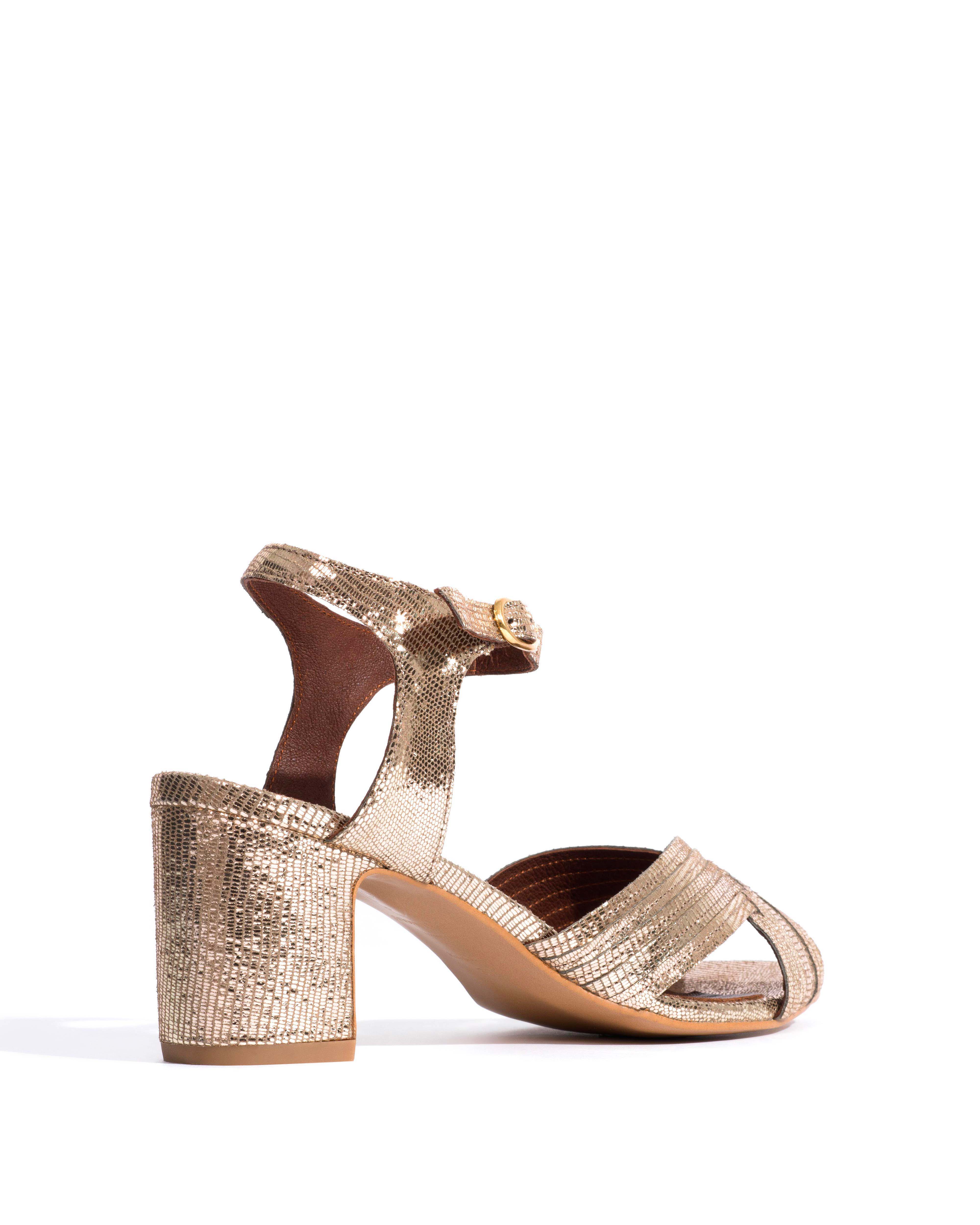 Niabi 50 Lizard metallic goat Vintage champagne - Image 3