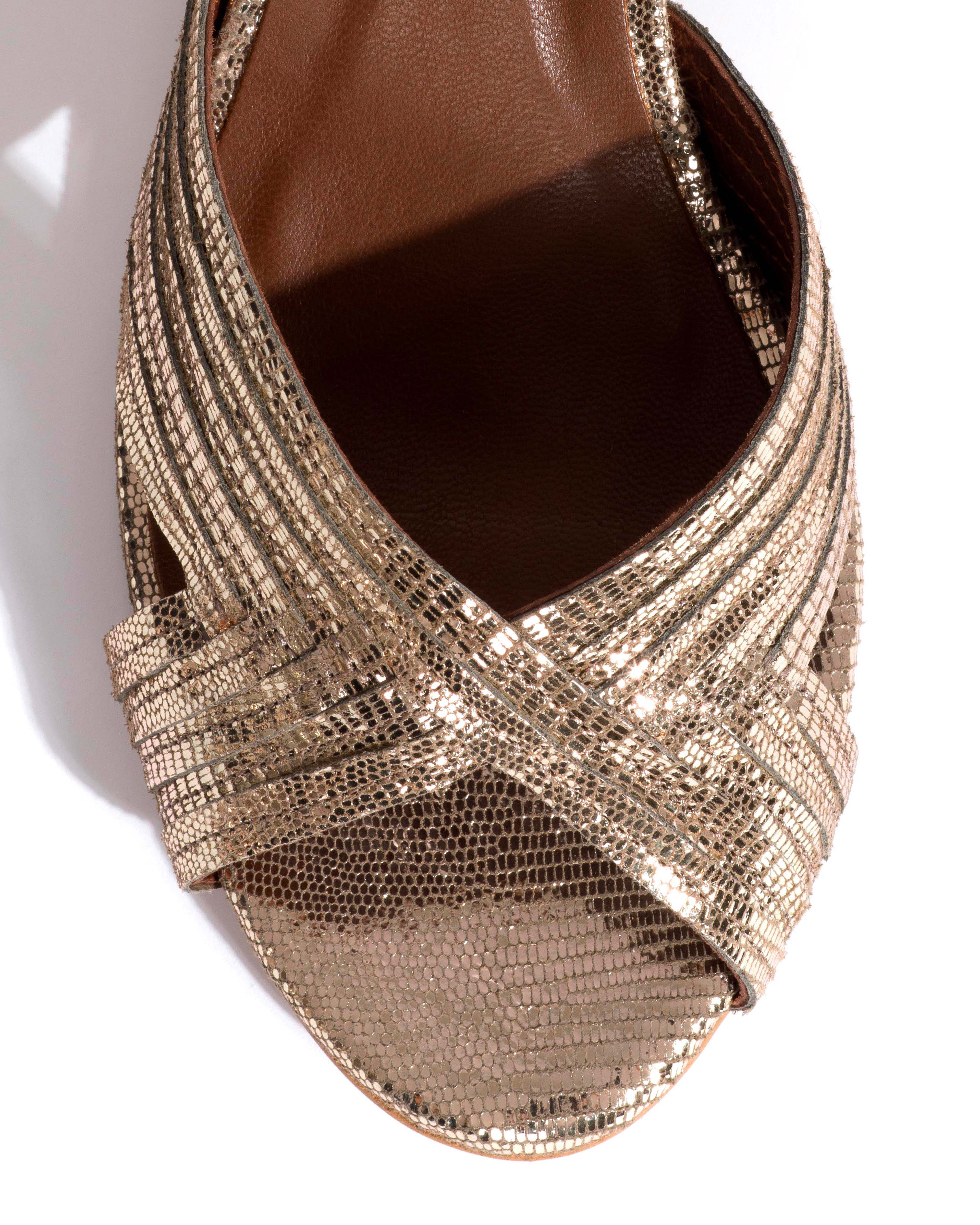 Niabi 50 Lizard metallic goat Vintage champagne - Image 5
