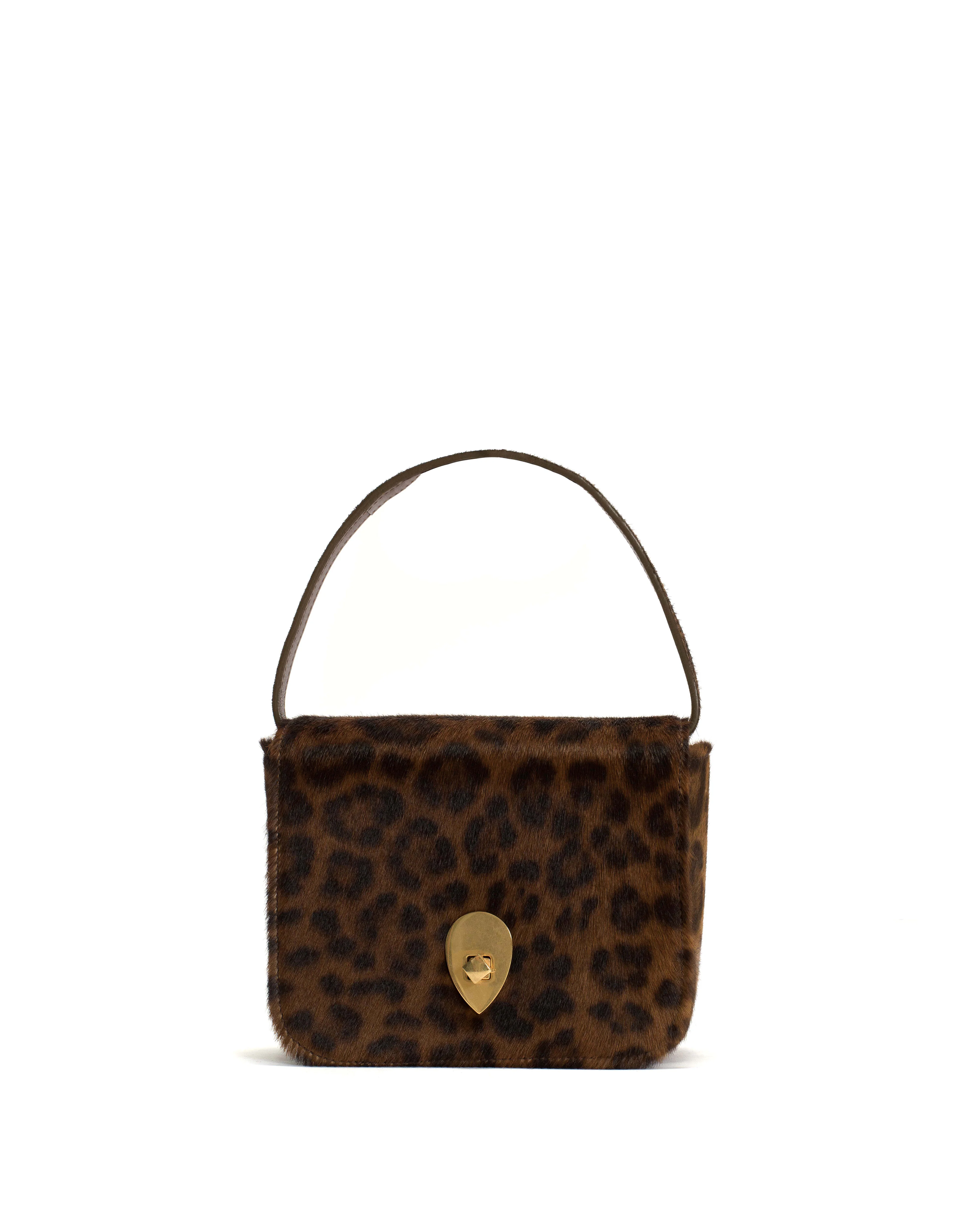 Nielle petite crossover bag Calf hair Leopard - Image 3