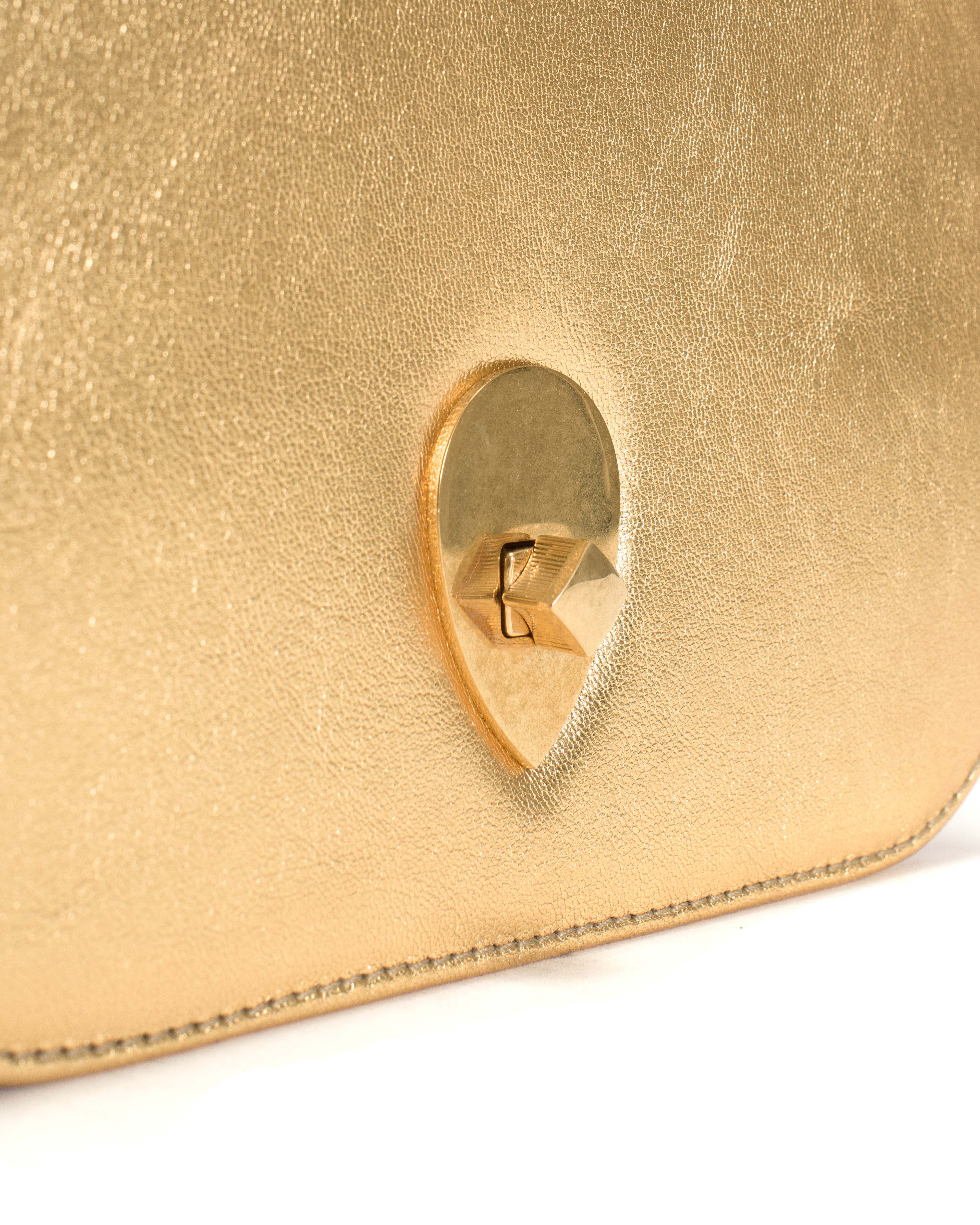 Nielle petite crossover bag Metallic goat Gold - Image 5