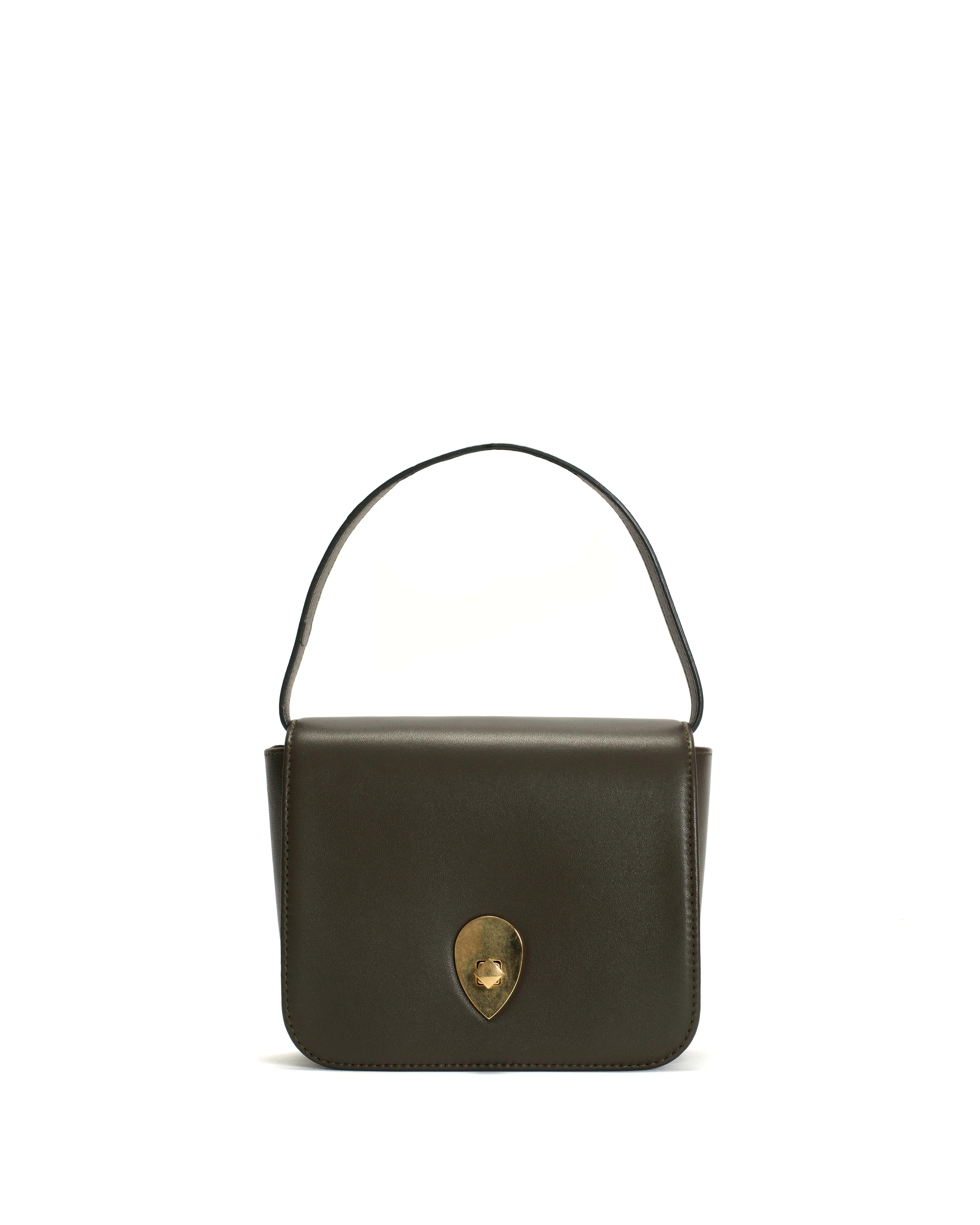 Nielle petite crossover bag Shiny lamb Moss green - Image 3