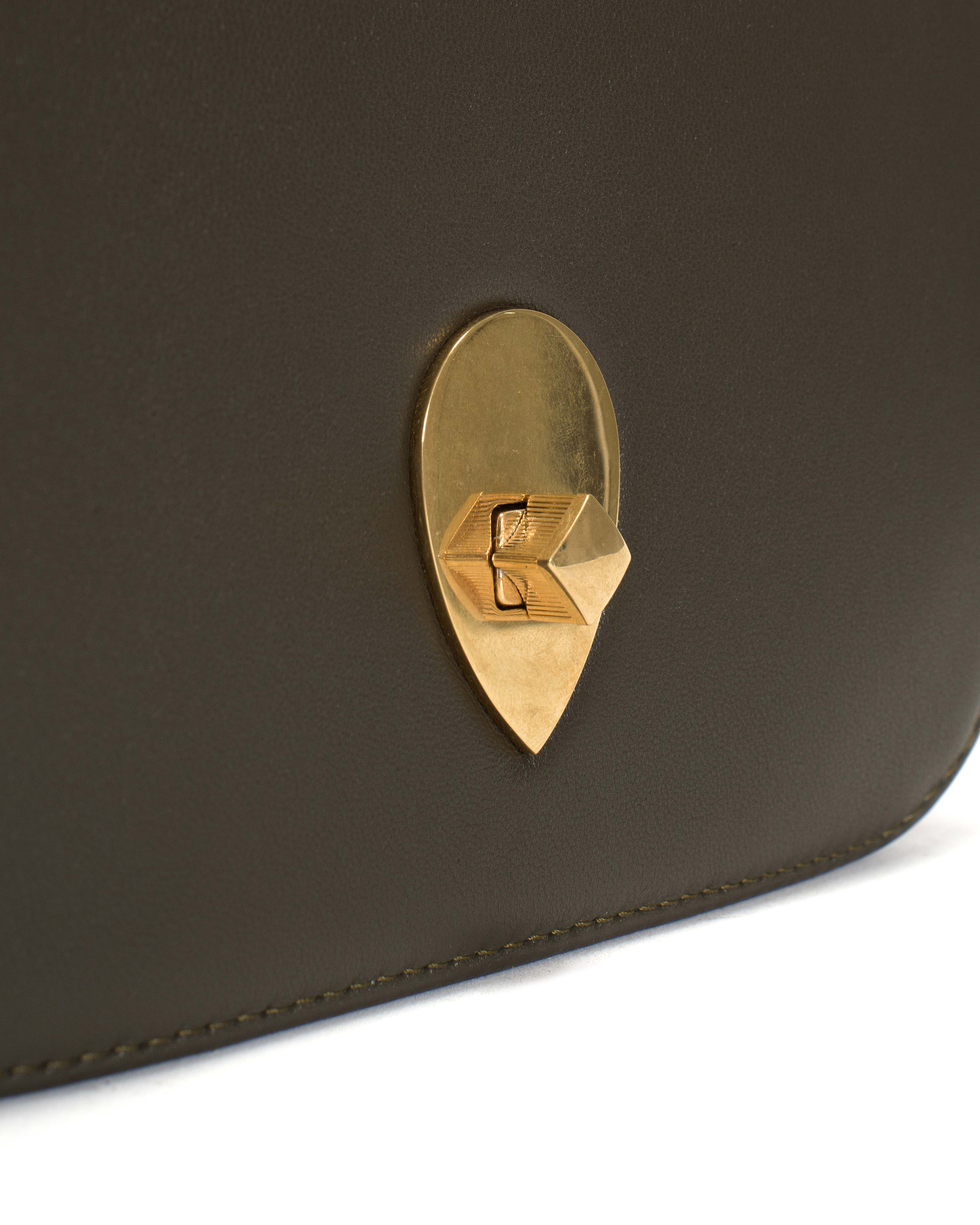 Nielle petite crossover bag Shiny lamb Moss green - Image 5
