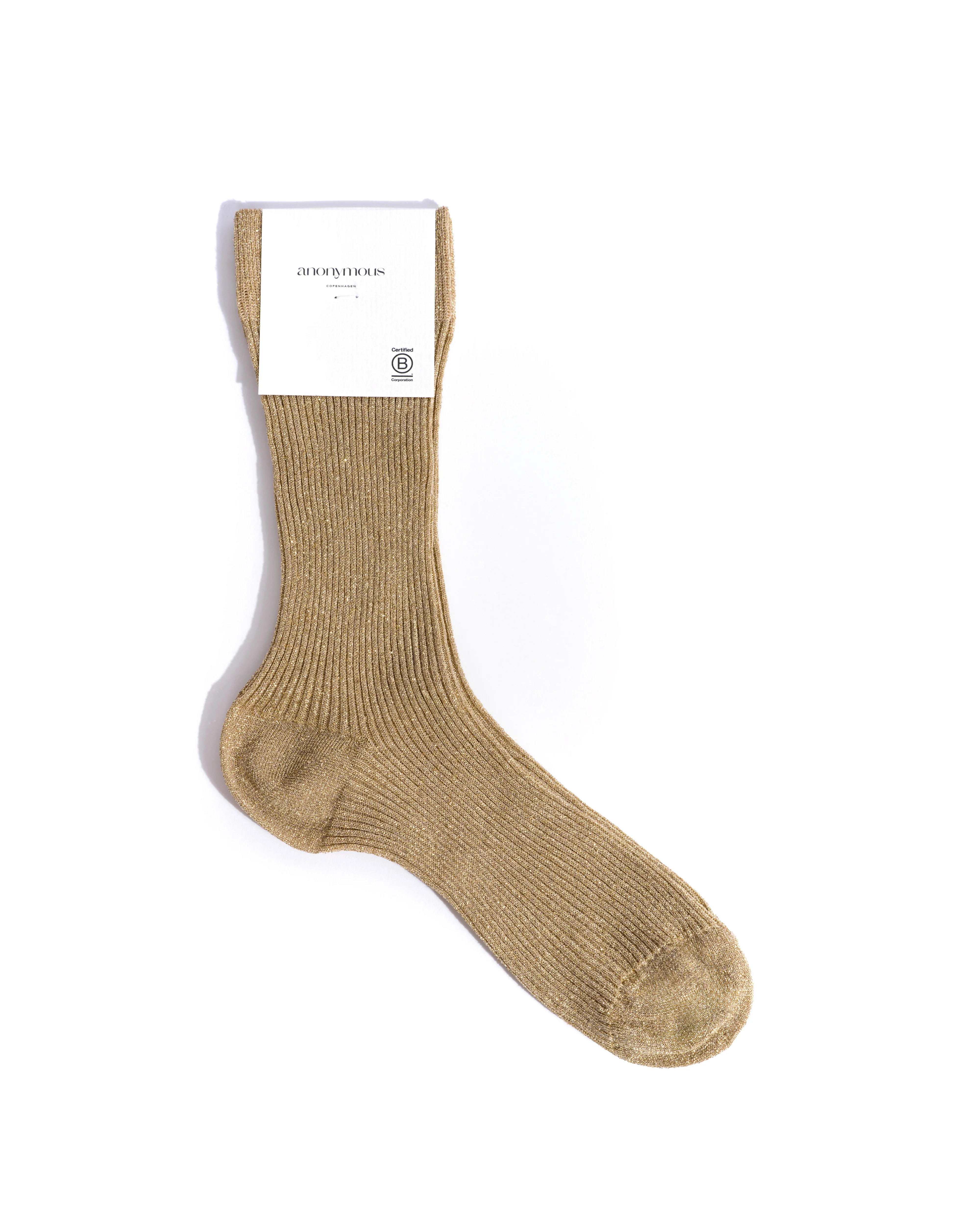 Noa glitter socks 52% nylon 48% polyester Gold - Image 5