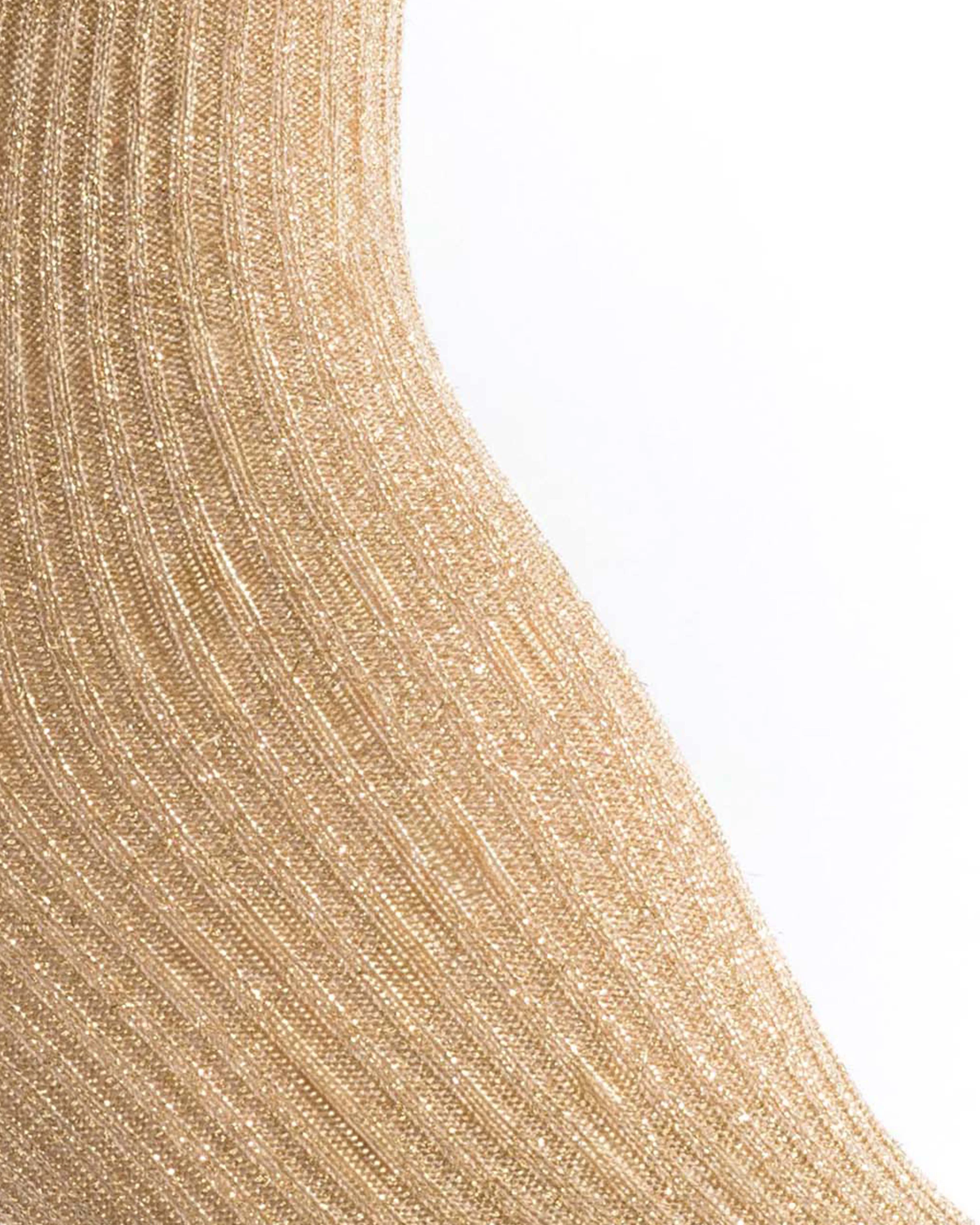 Noa glitter socks 52% nylon 48% polyester Gold - Image 6