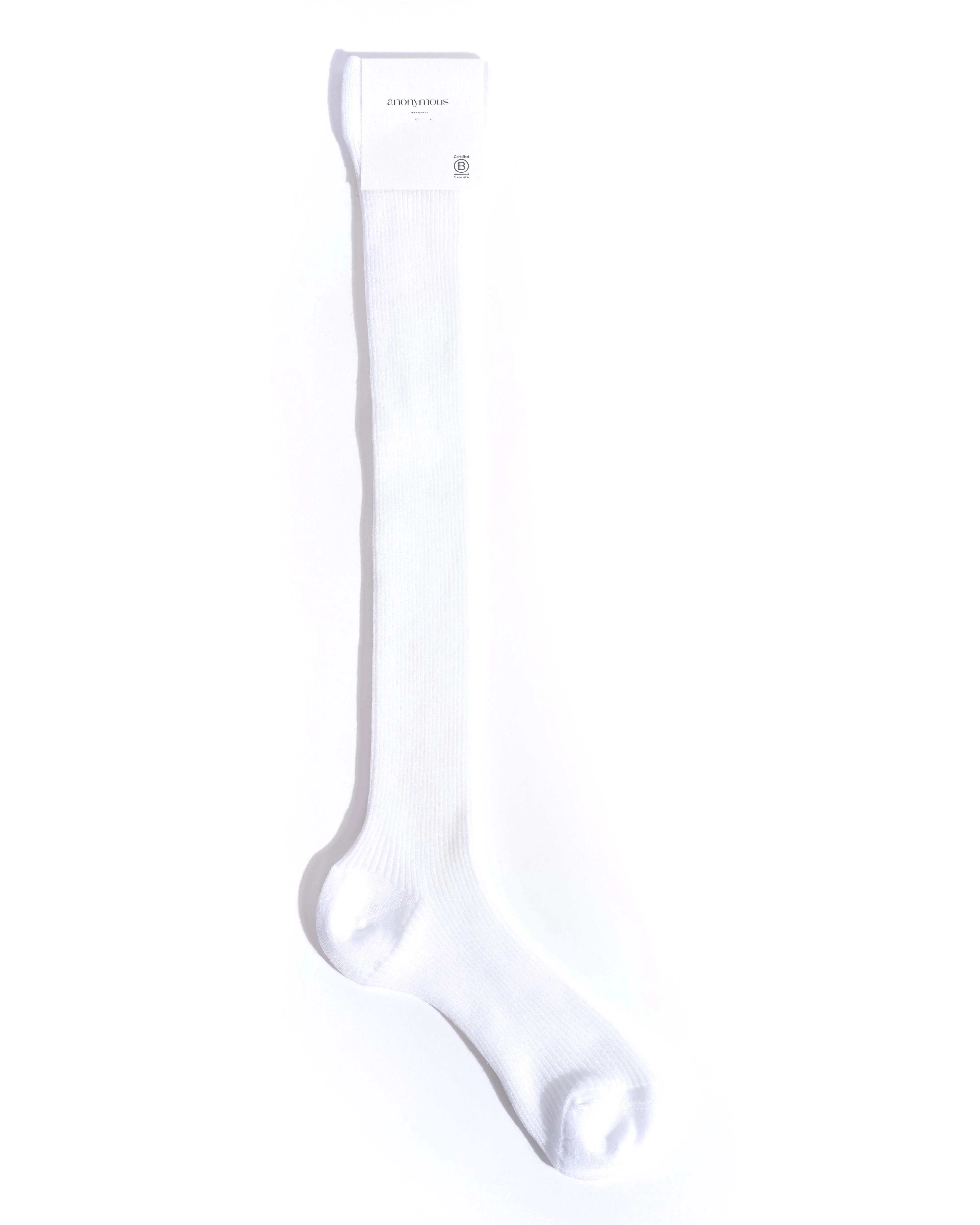 Noa mid calf glitter socks 52% nylon 48% polyester Cream - Image 5