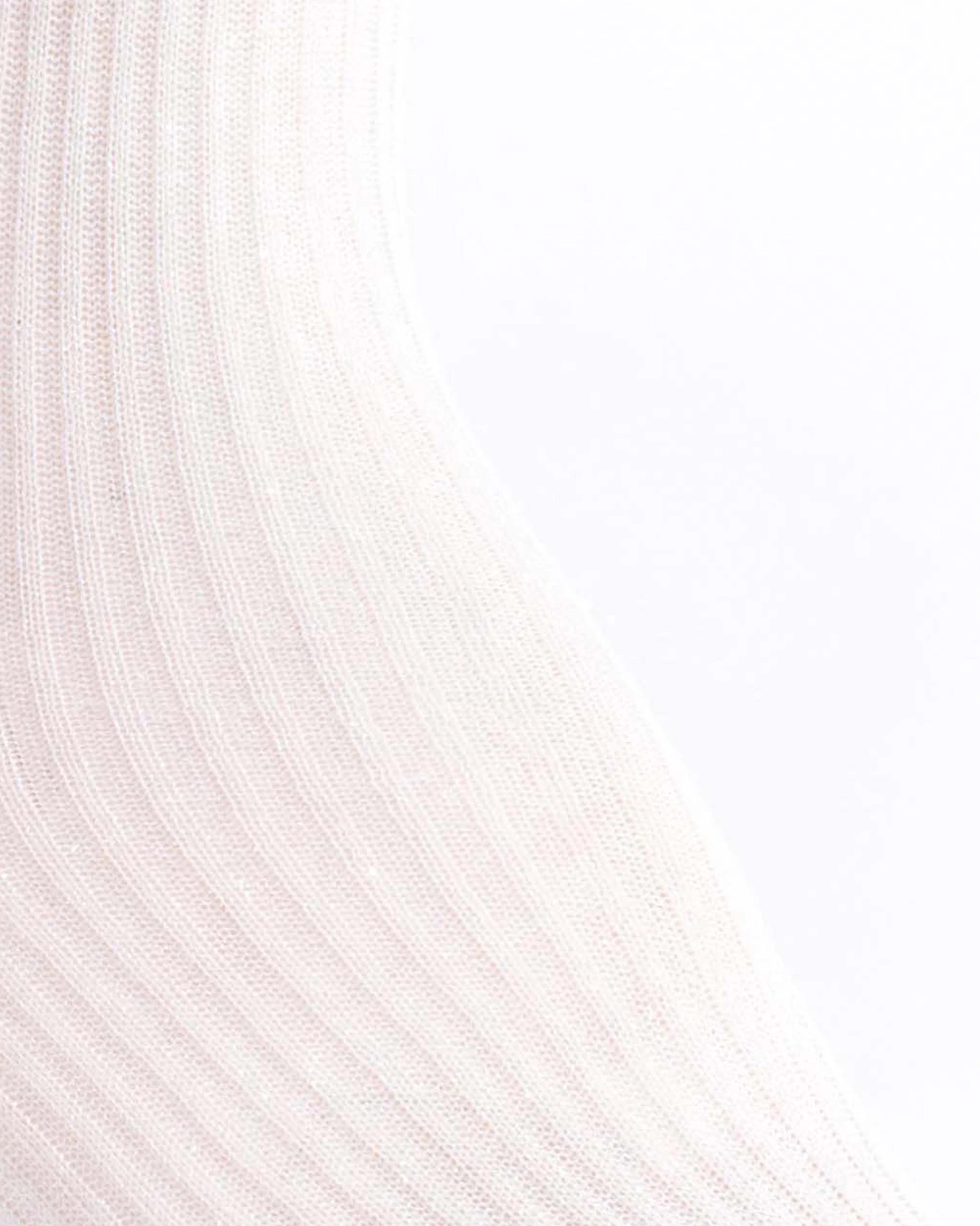 Noa mid calf glitter socks 52% nylon 48% polyester Cream - Image 6