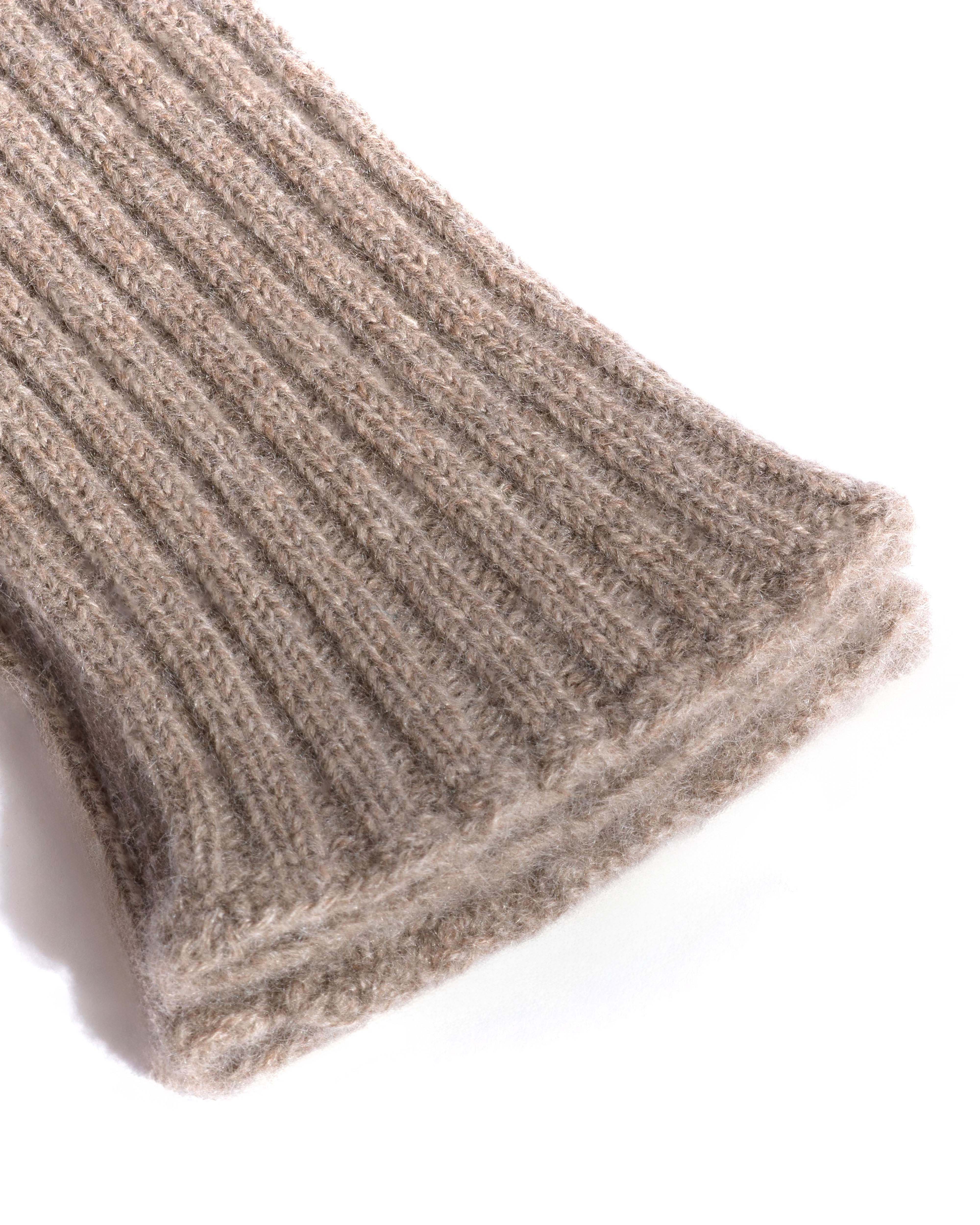 Nola cashmere gloves 100% cashmere Dark taupe - Image 4