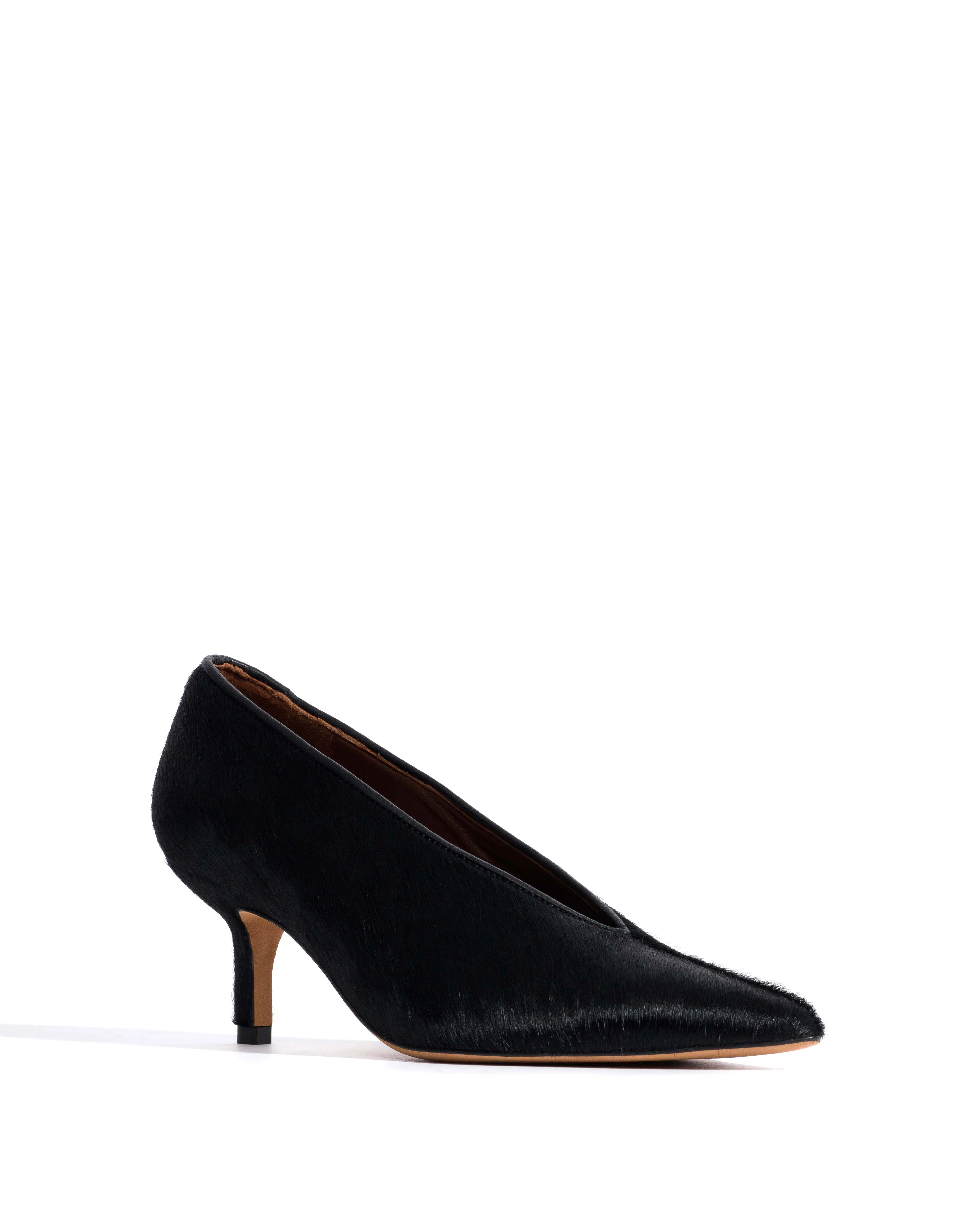 Phia 55 pin Calf hair Black - Image 2