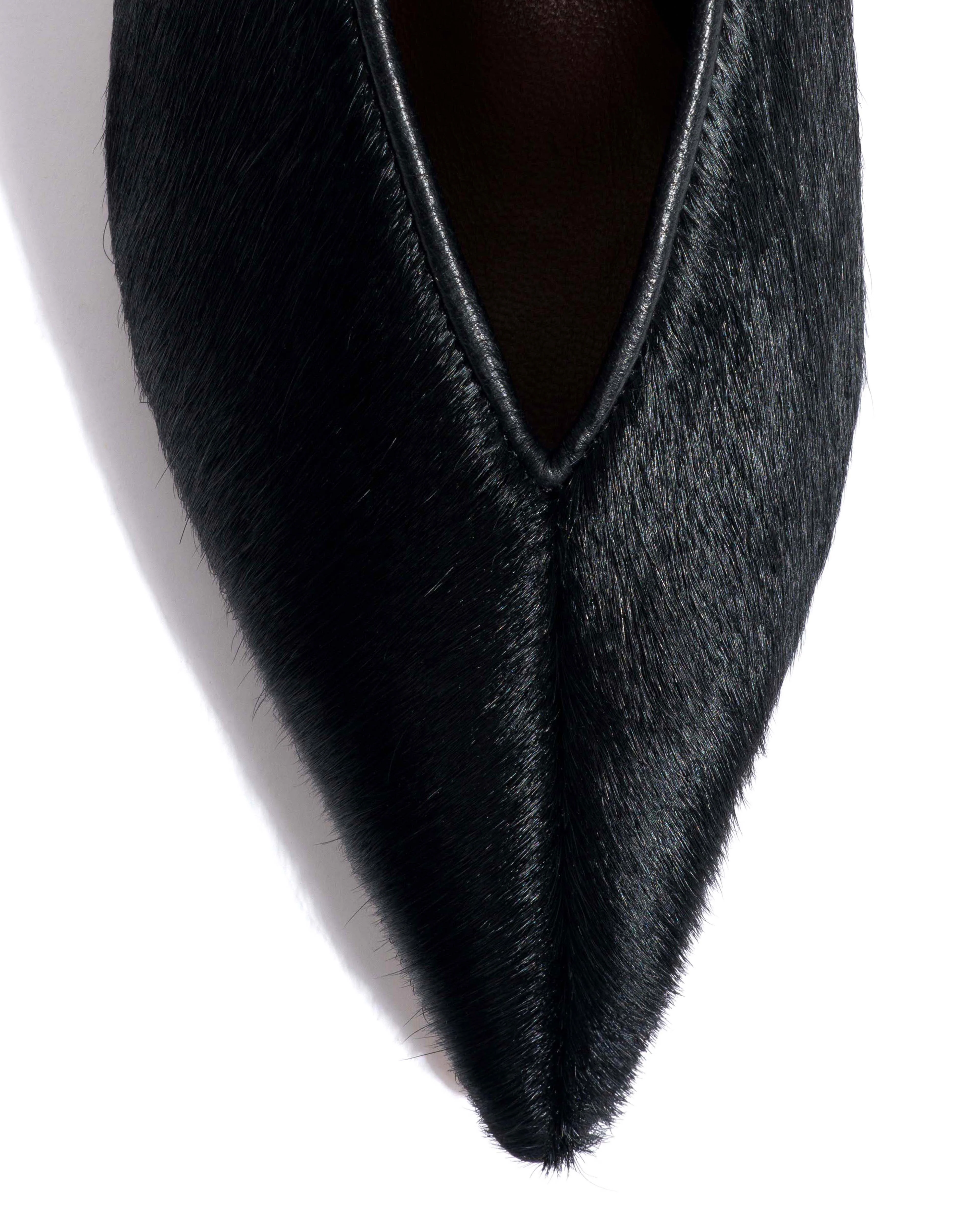 Phia 55 pin Calf hair Black - Image 5