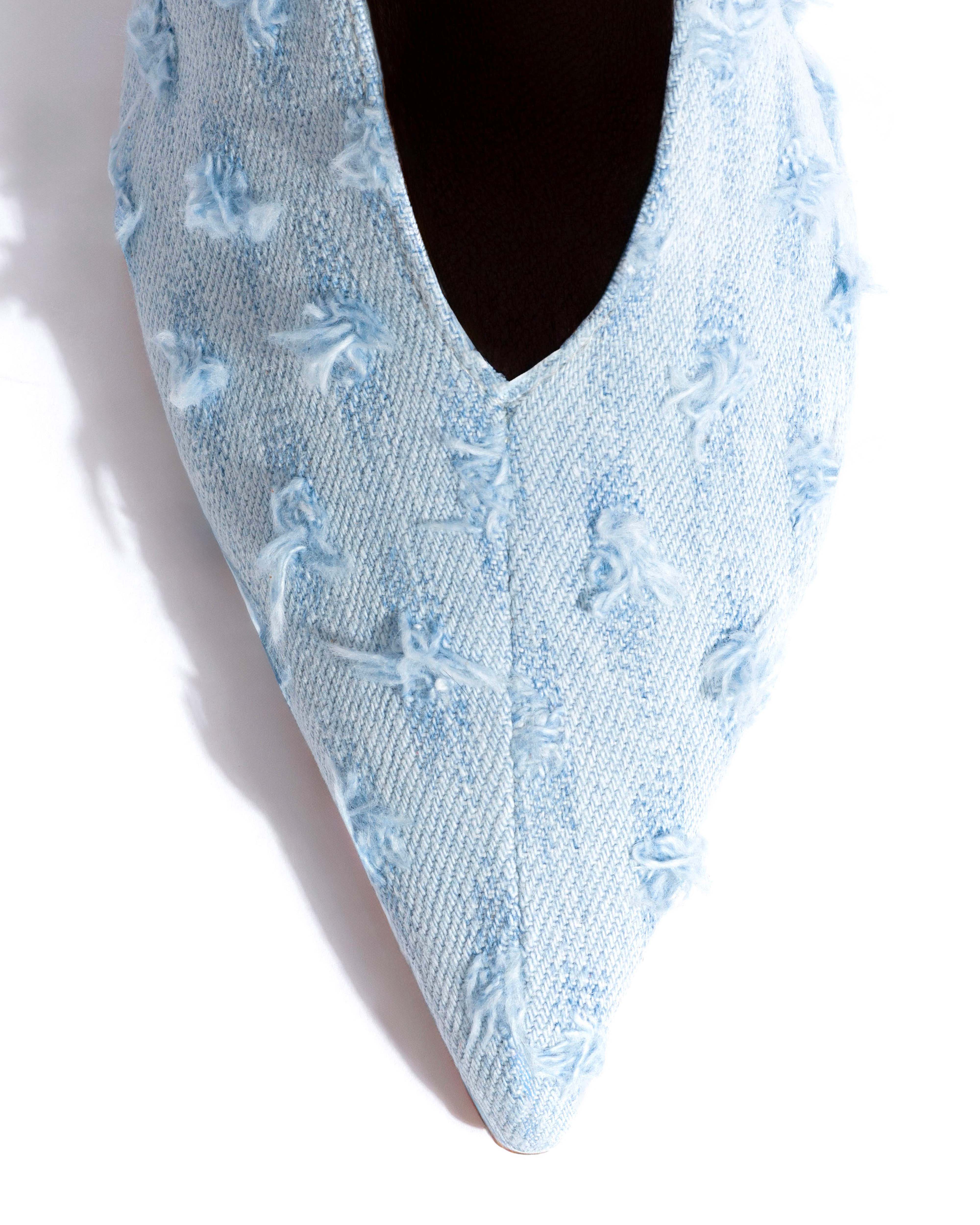 Phia 55 pin Denim Distressed washed blue - Image 5