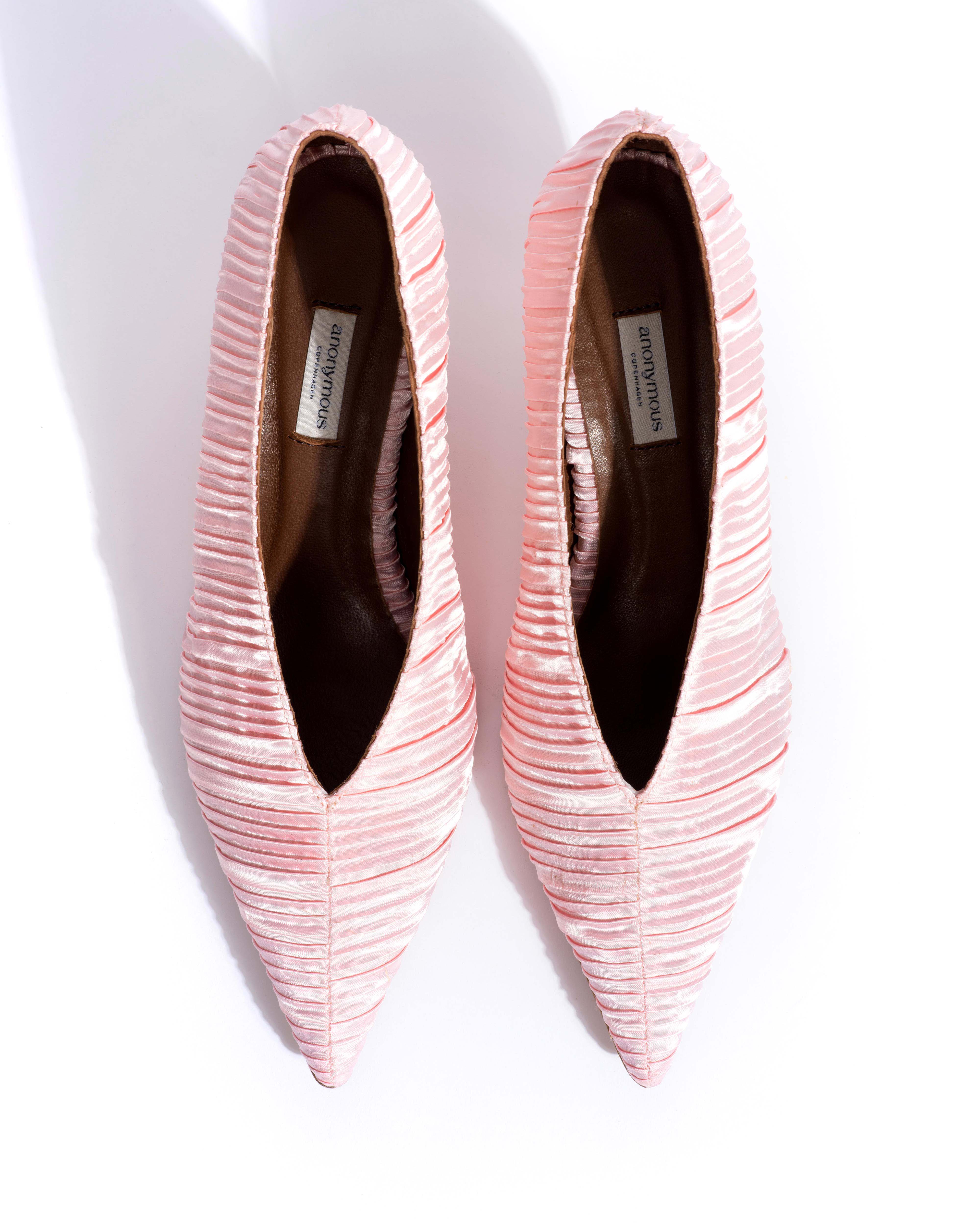 Phia 55 pin Pleated satin Dreamy pink - Image 5
