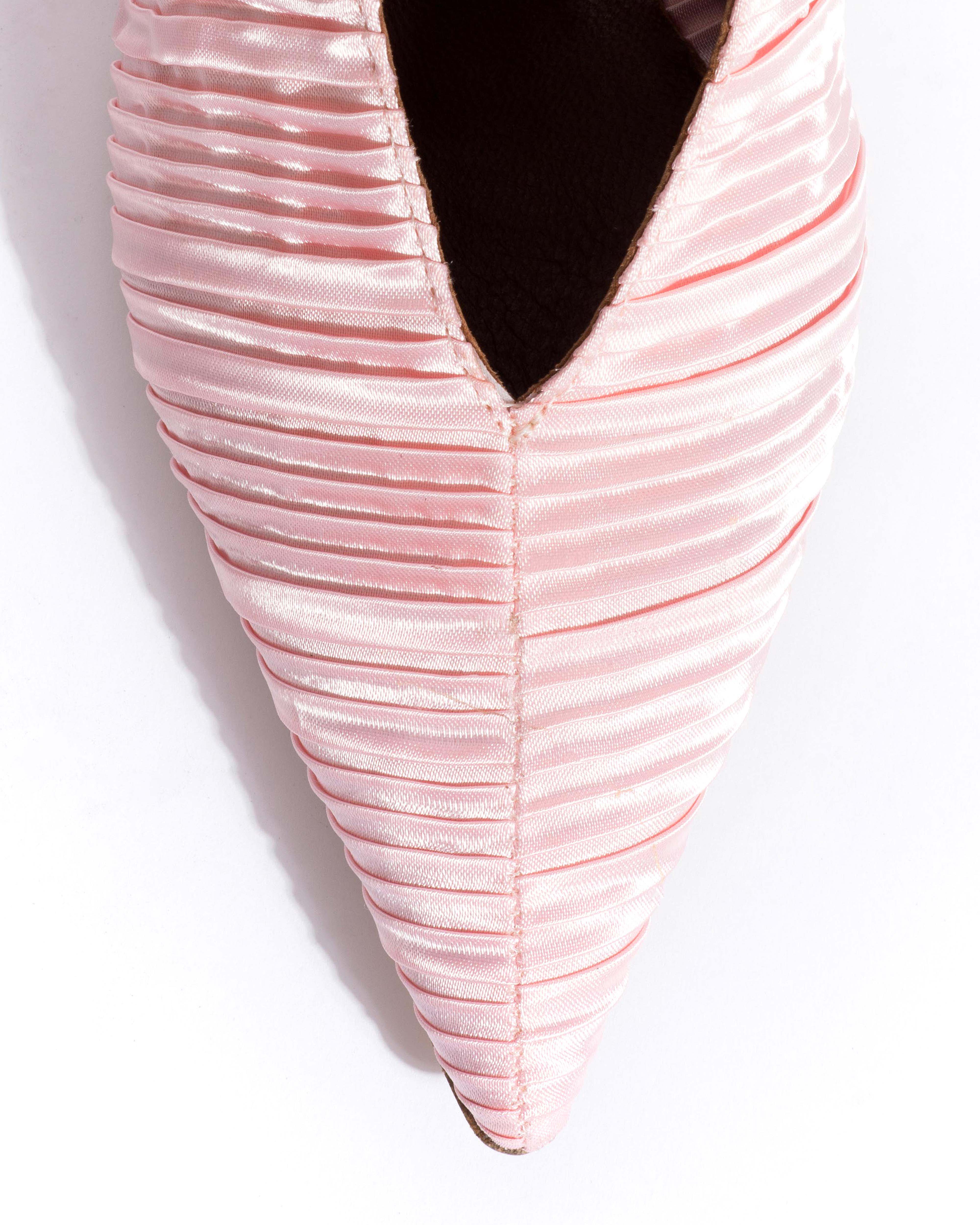 Phia 55 pin Pleated satin Dreamy pink - Image 6