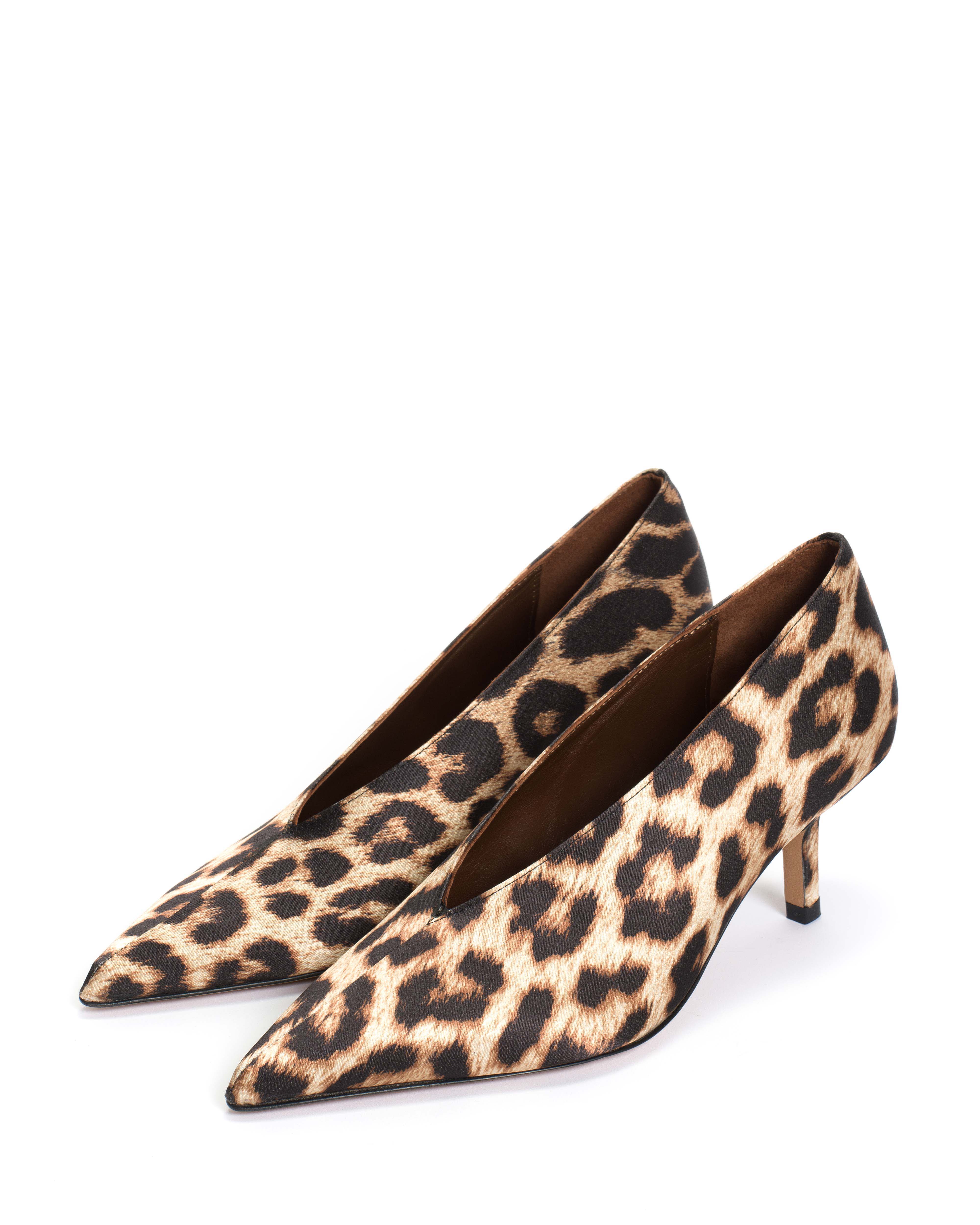 Phia 55 pin Satin print Leopard - Image 2