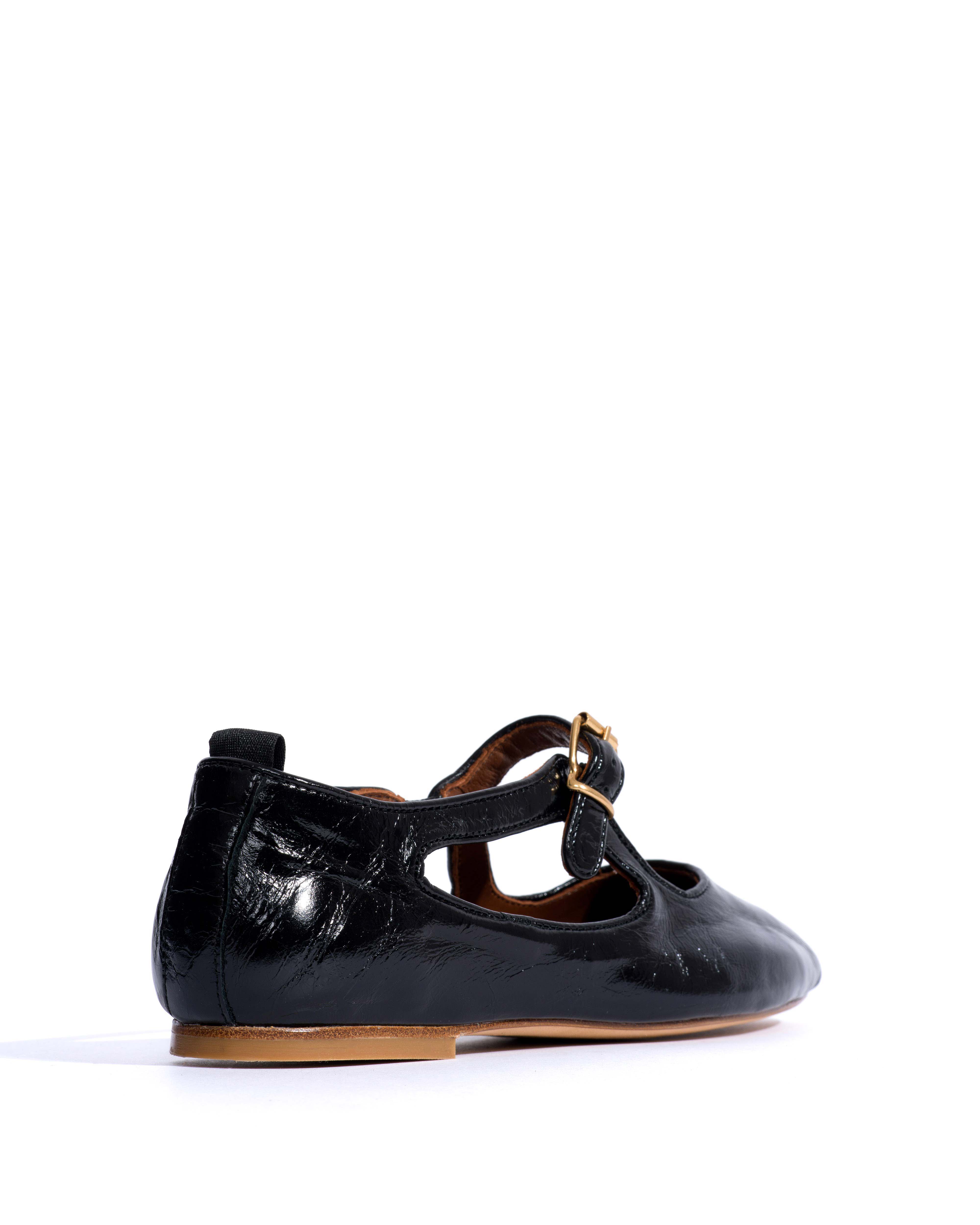 Praise Crinkled polished goat Black - Image 3
