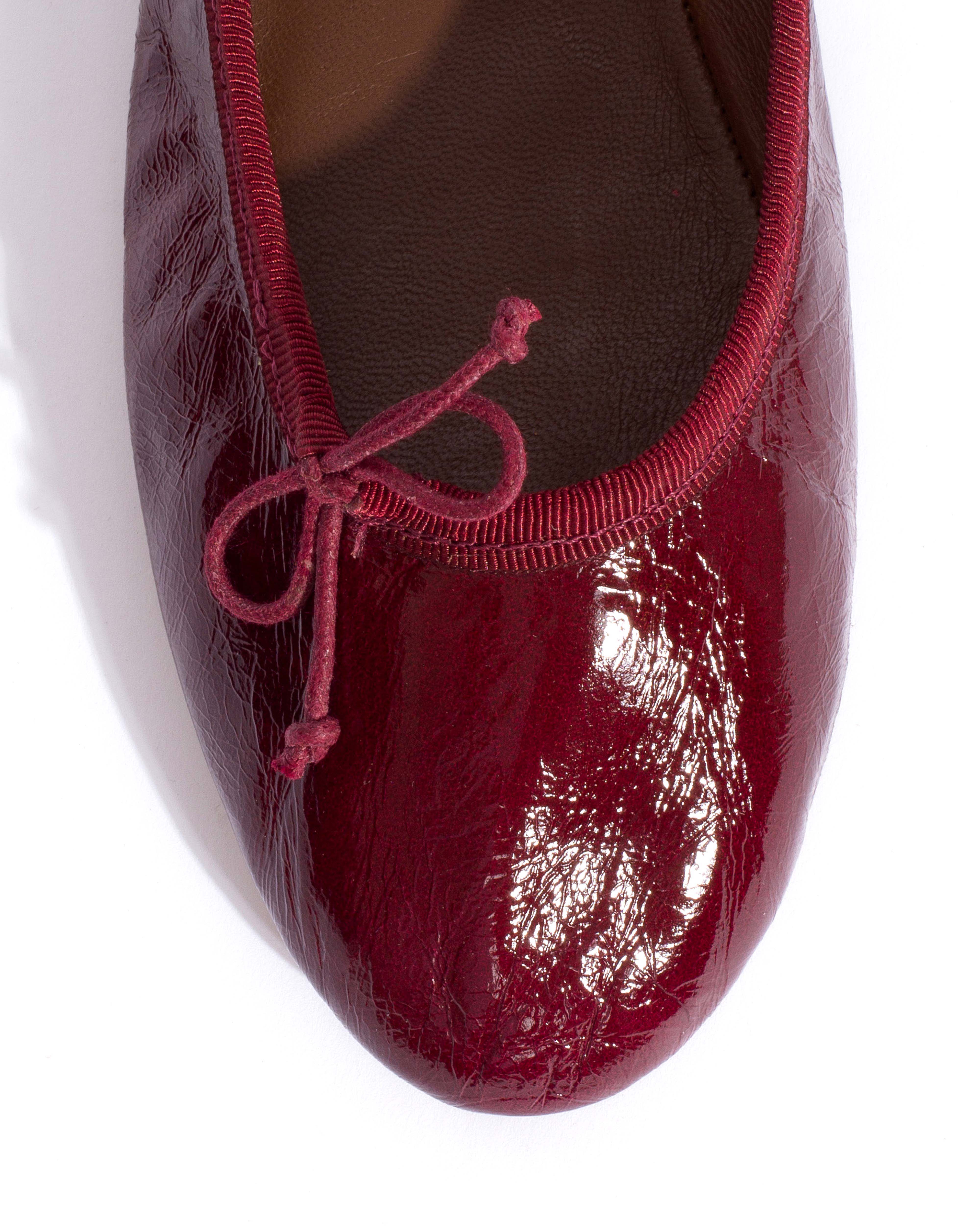 Rhina Crinkled polished goat Pomegranate - Image 5