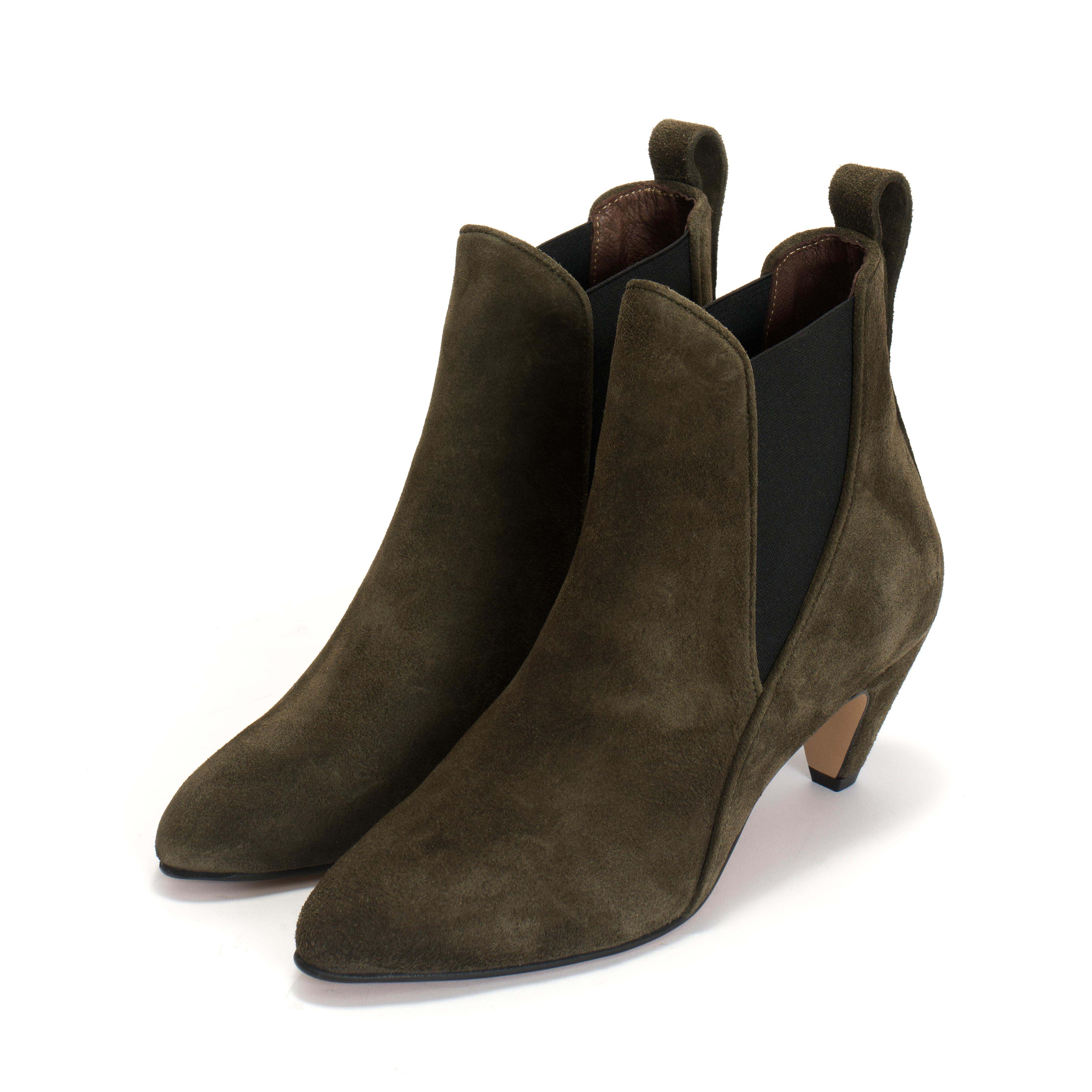 Rikley Calf suede Moss green - Image 2