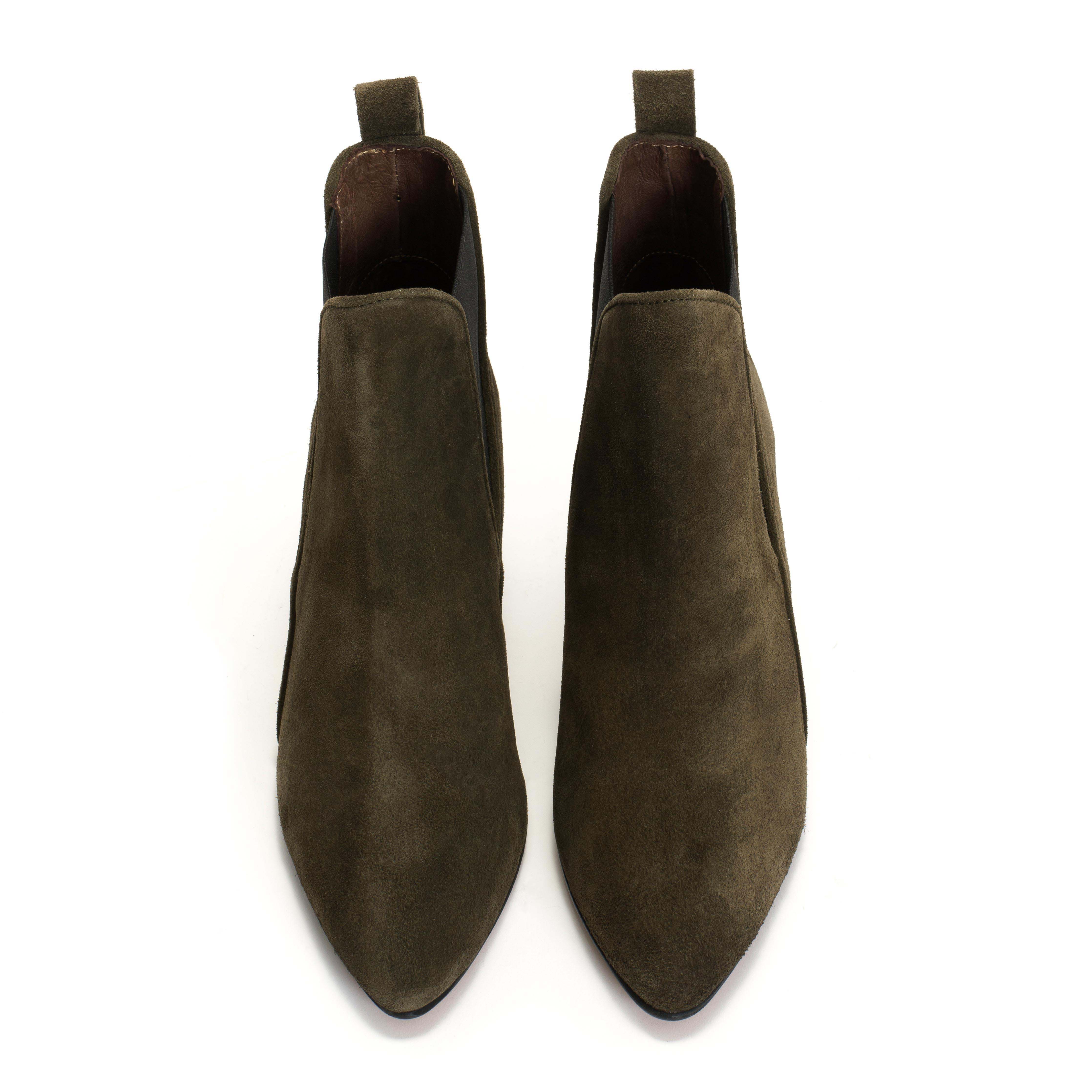 Rikley Calf suede Moss green - Image 3