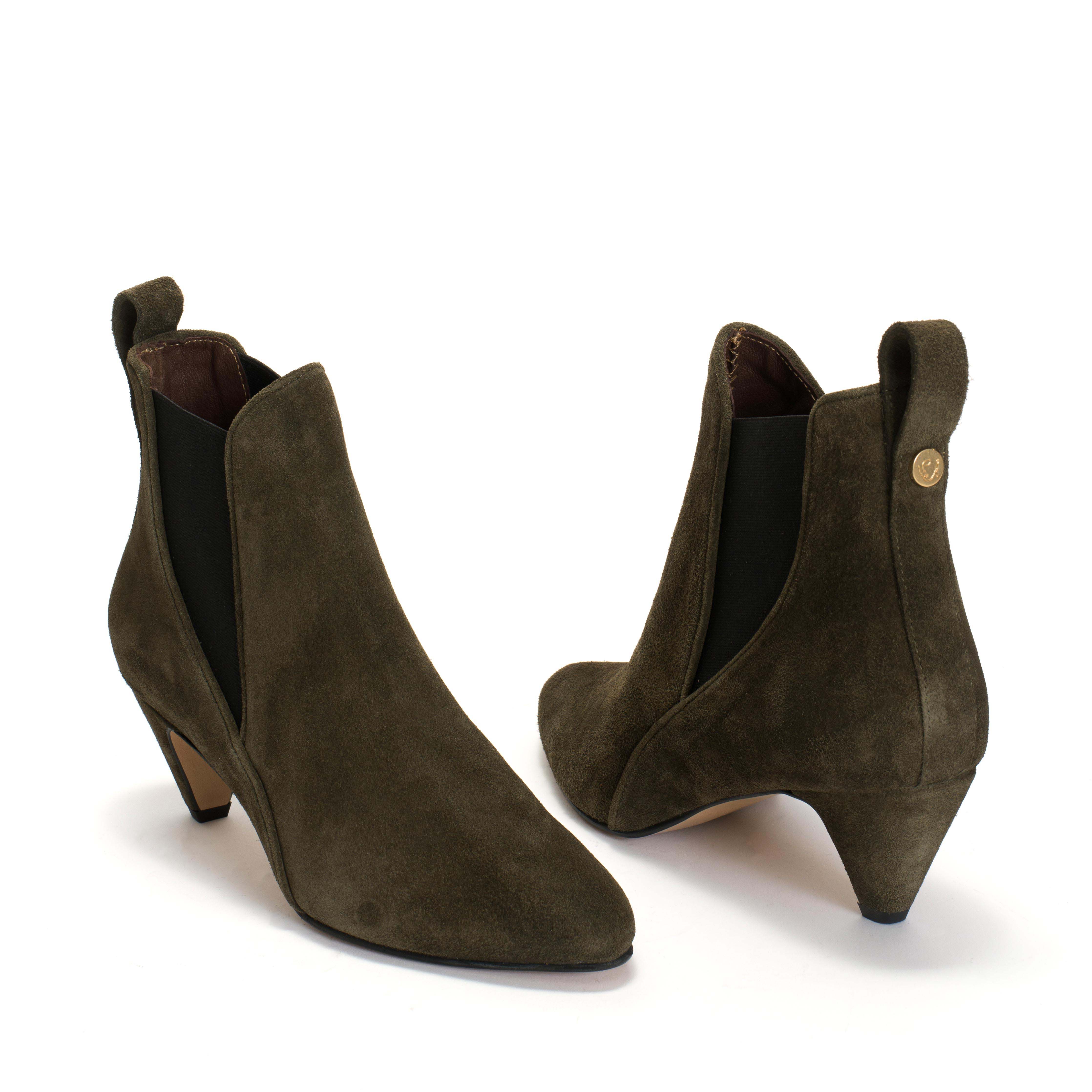 Rikley Calf suede Moss green - Image 4