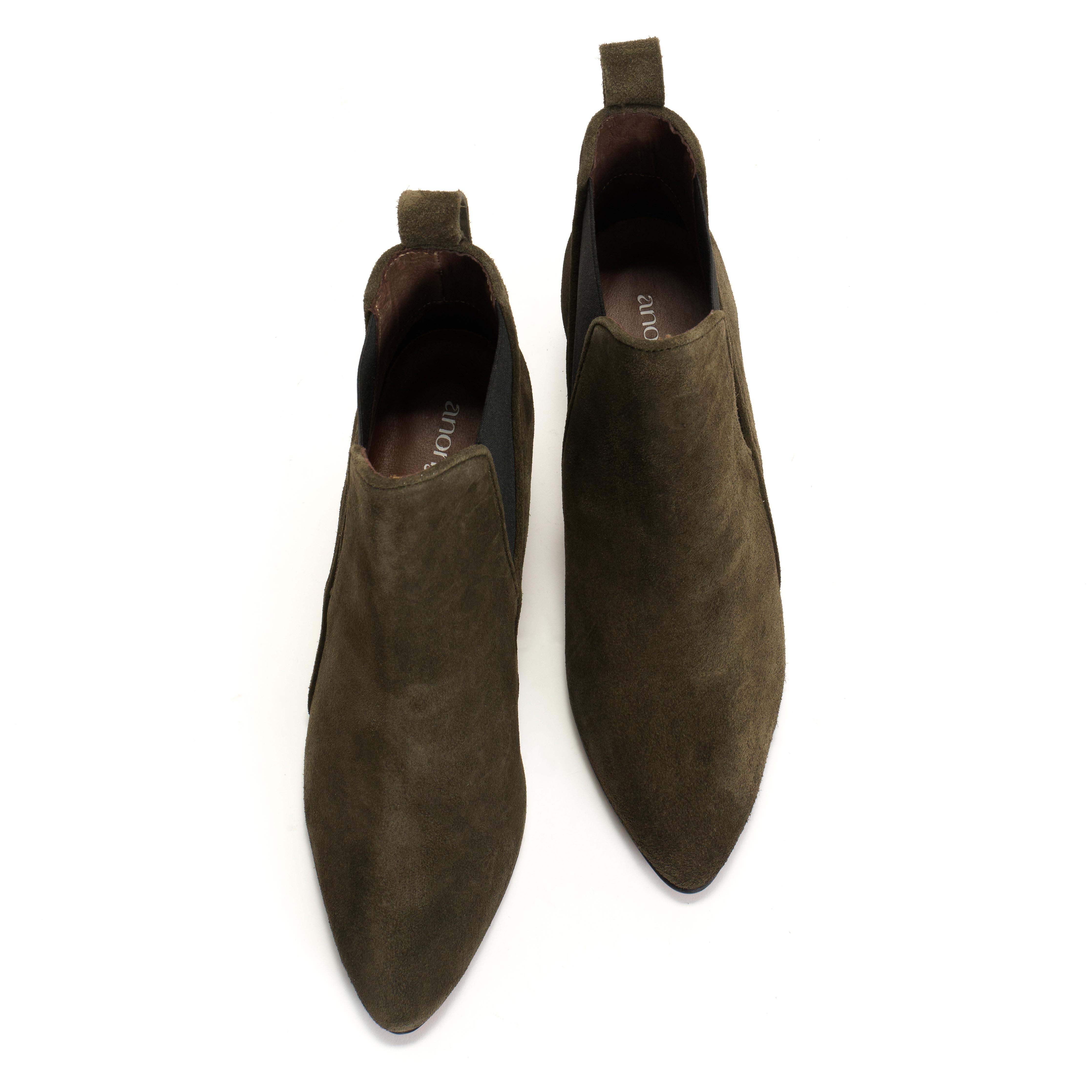 Rikley Calf suede Moss green - Image 5