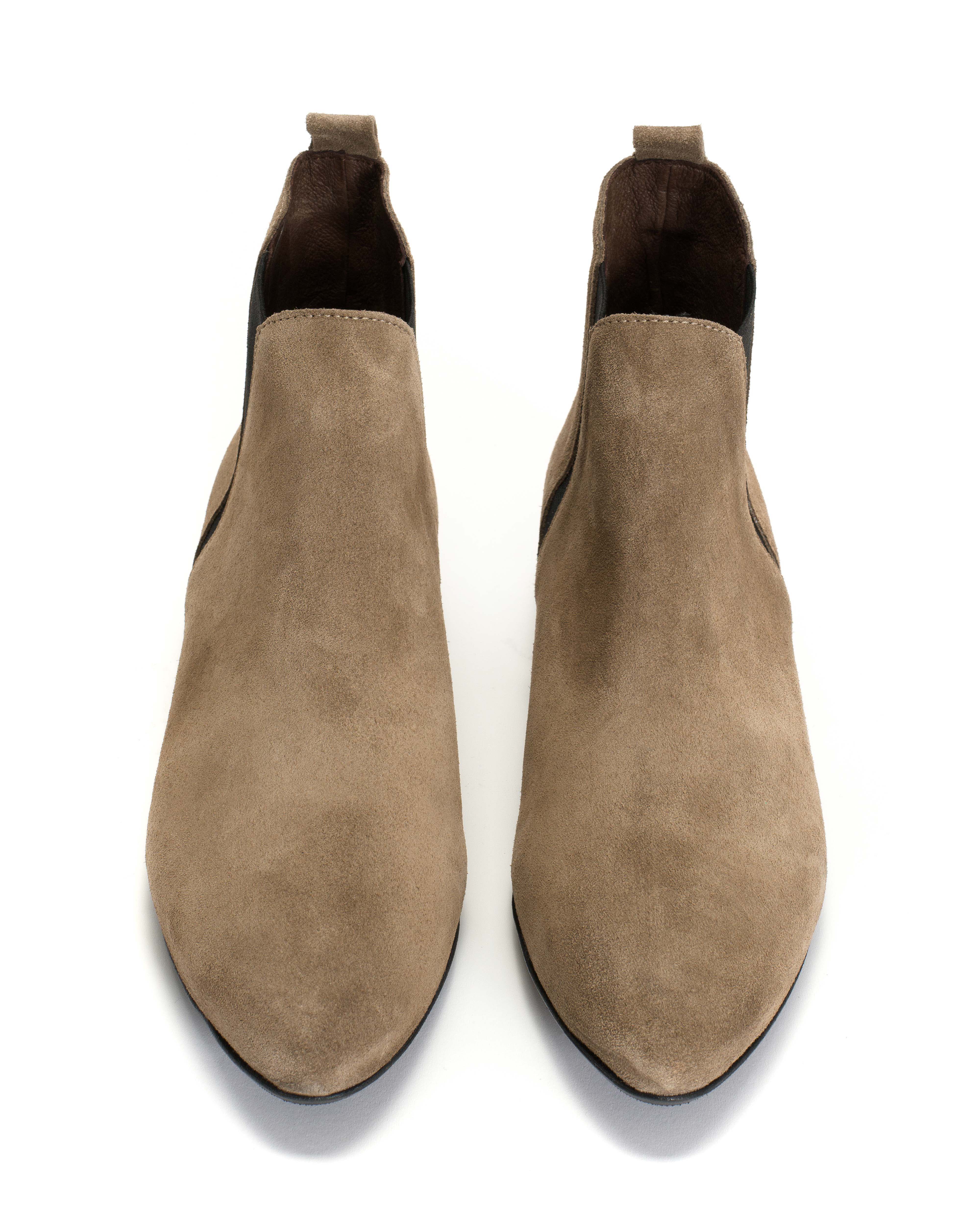 Rita Calf suede Mushroom - Image 3