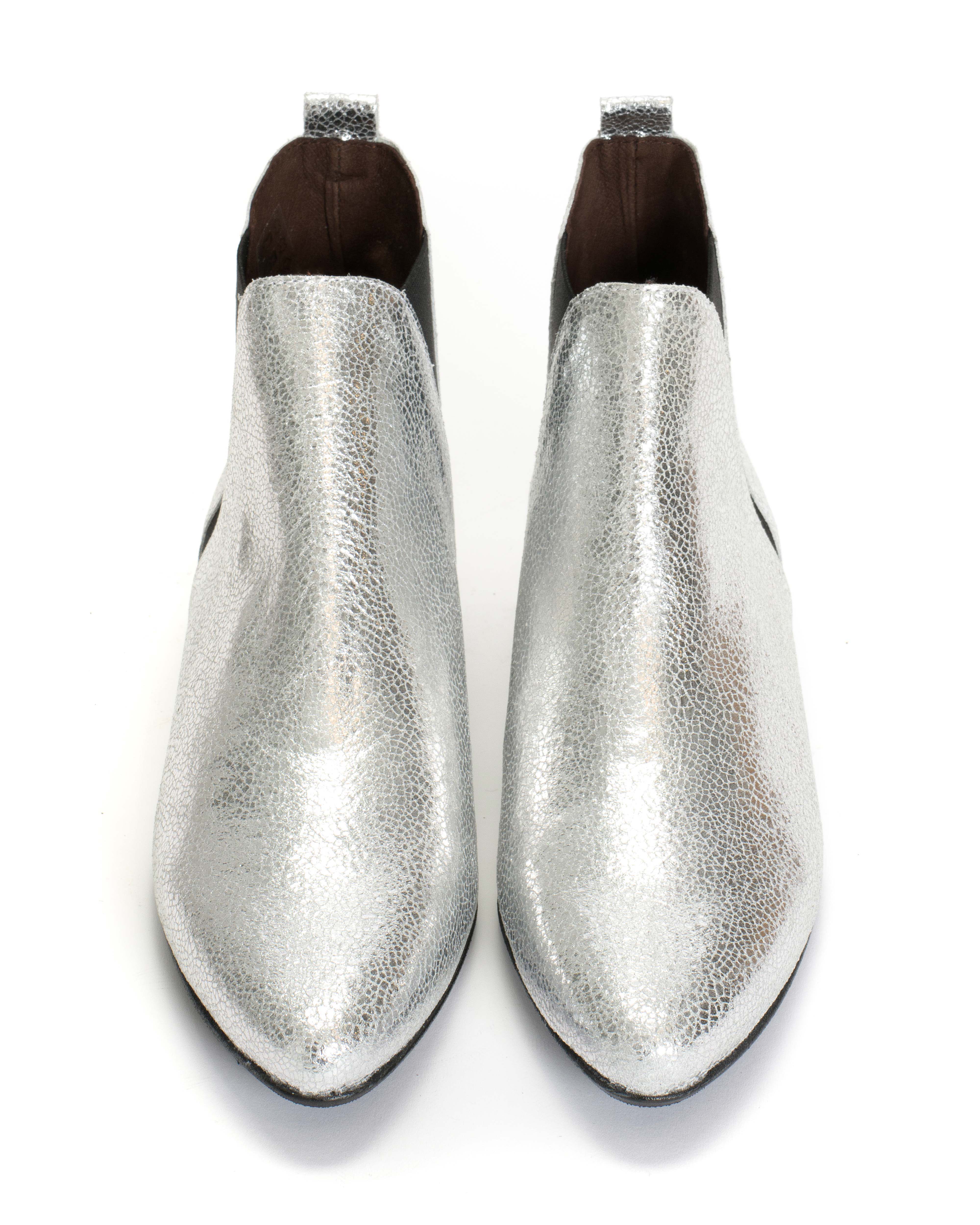 Rita Crackled metallic goat Silver - Image 3
