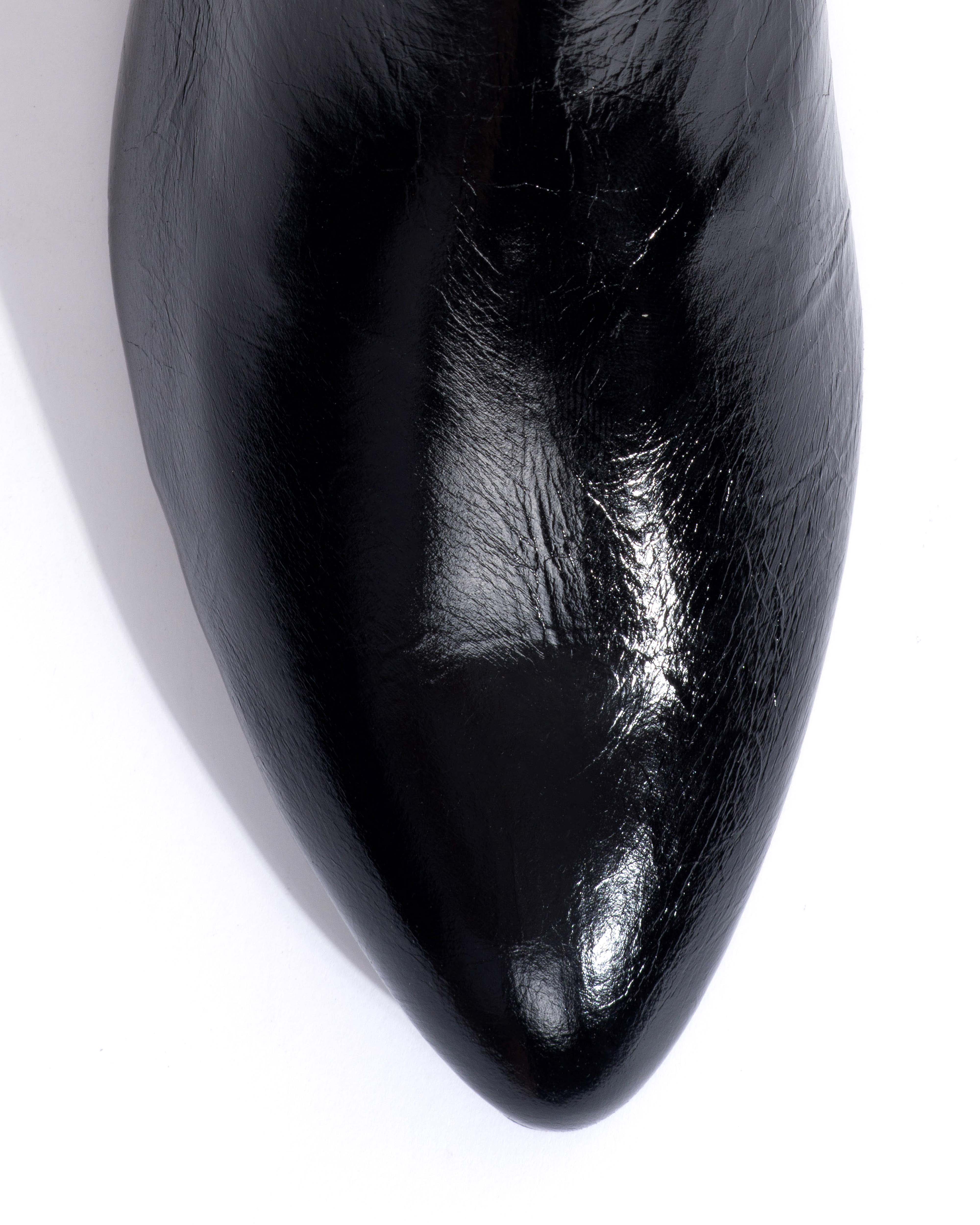 Rita Crinkled polished goat Black - Image 5